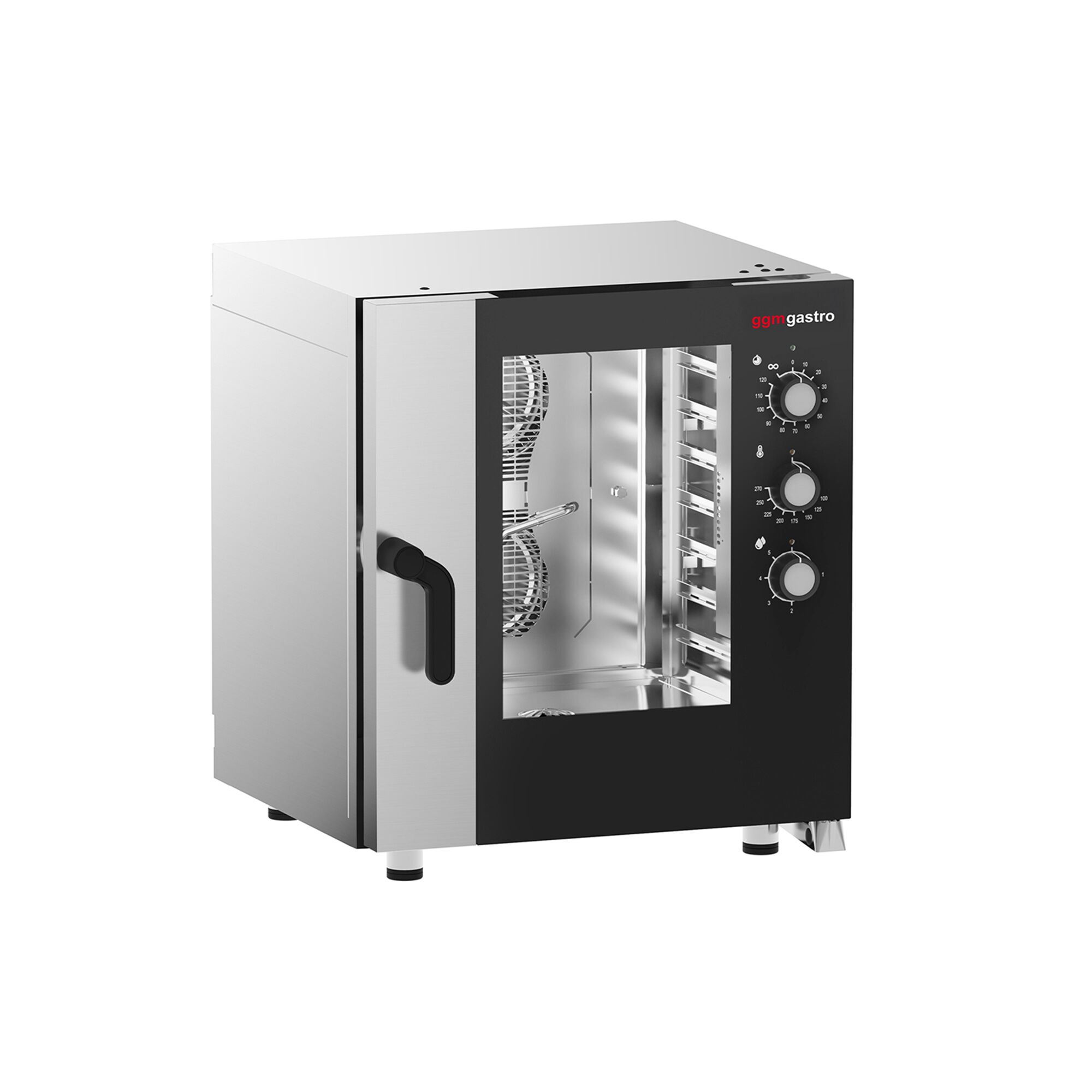 Electric Commercial Combi Oven - Manual Controls - 7x GN 1/1 - incl. Mounting brackets