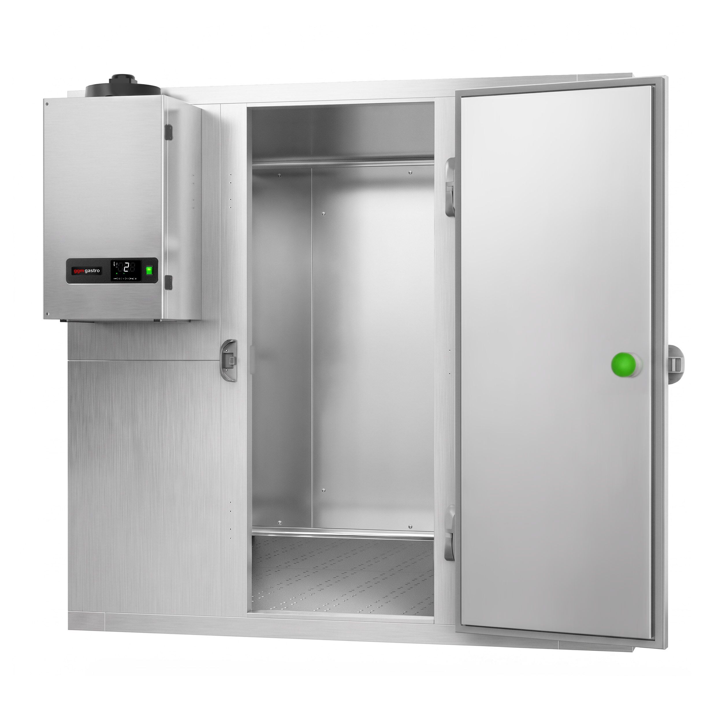 RVS koelcel - 2100x2100mm - 6,90m³ - incl. koelmotor