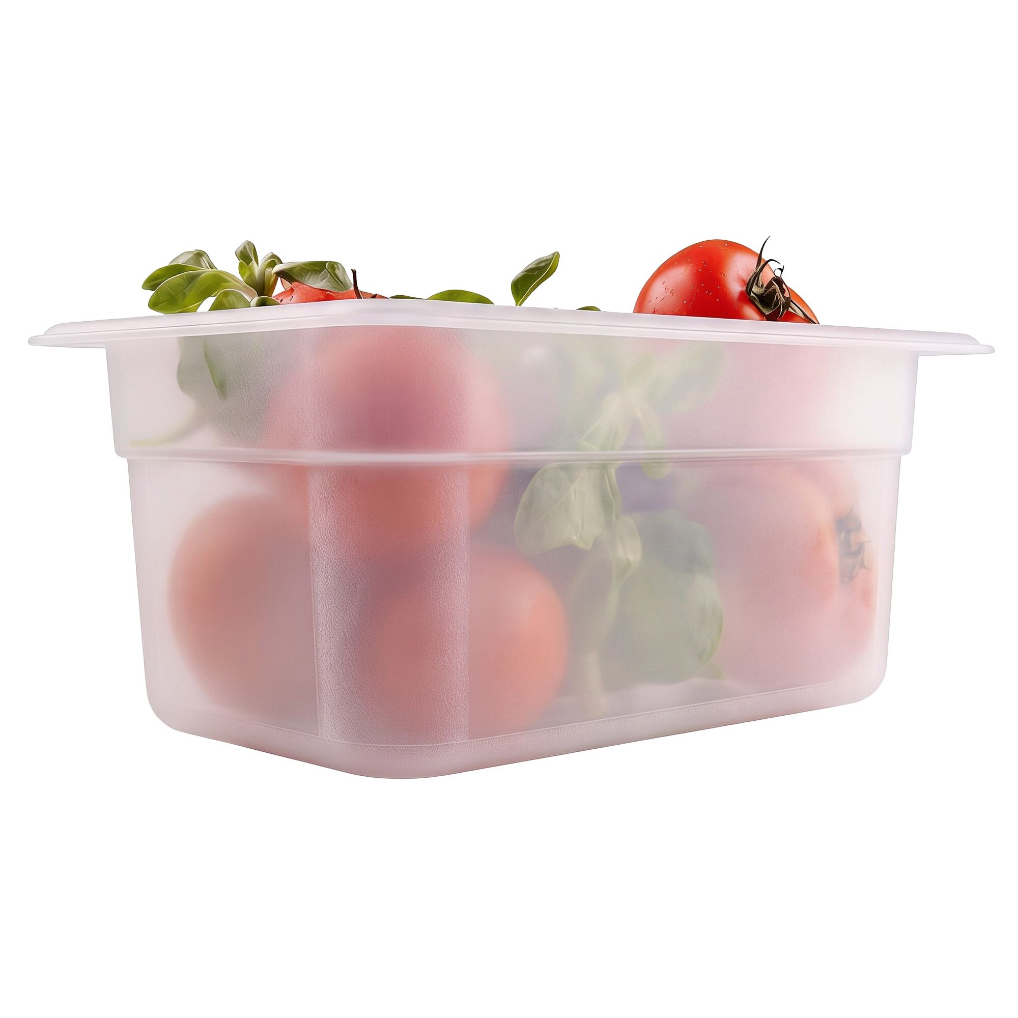 (12 pcs) Polycarbonate Container GN 1/4 - Clear - 3.7L - Depth: 150mm