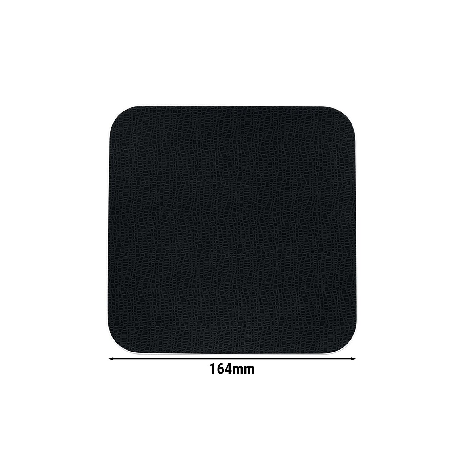 (6 pièces) SELTMANN WEIDEN | Assiette coupe – plate carrée – 165 × 165 mm – Noir