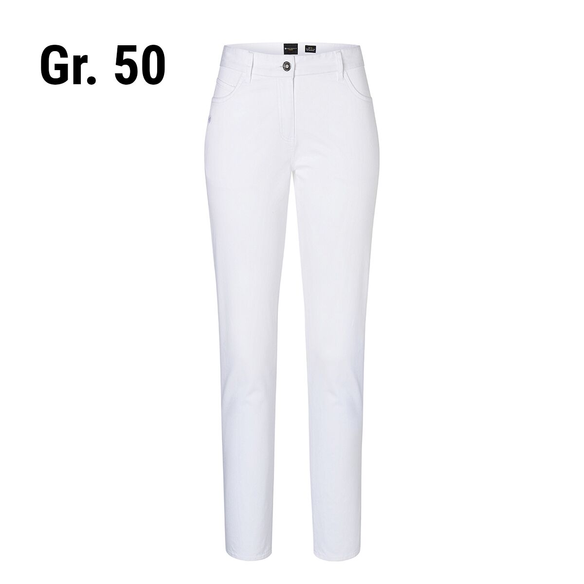 (6 pièces) KARLOWSKY | Pantalon femme 5 poches - Blanc - Taille : 50