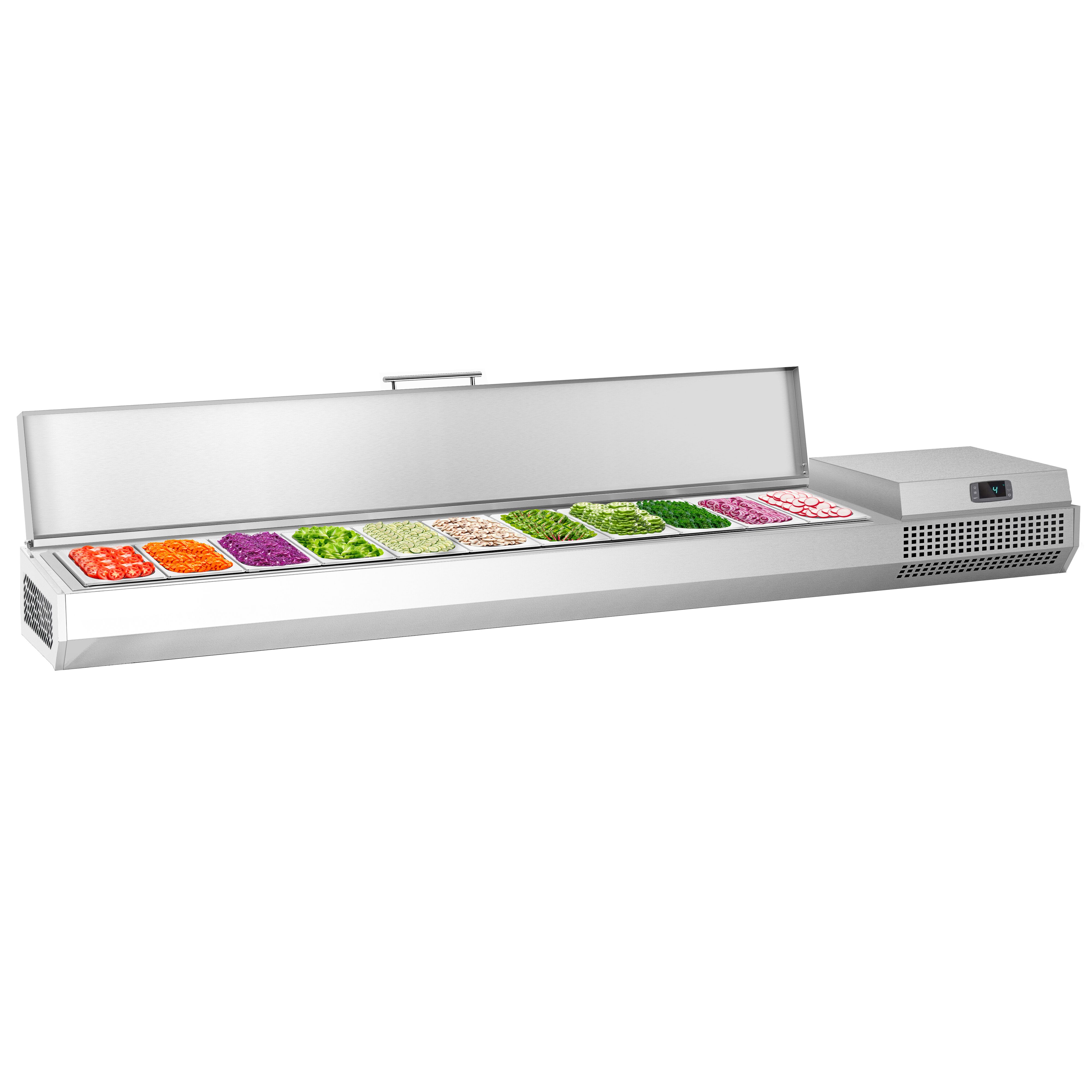 Vitrine Réfrigérée à Ingrédients PREMIUM PLUS - 2300x353mm - 11x GN 1/4