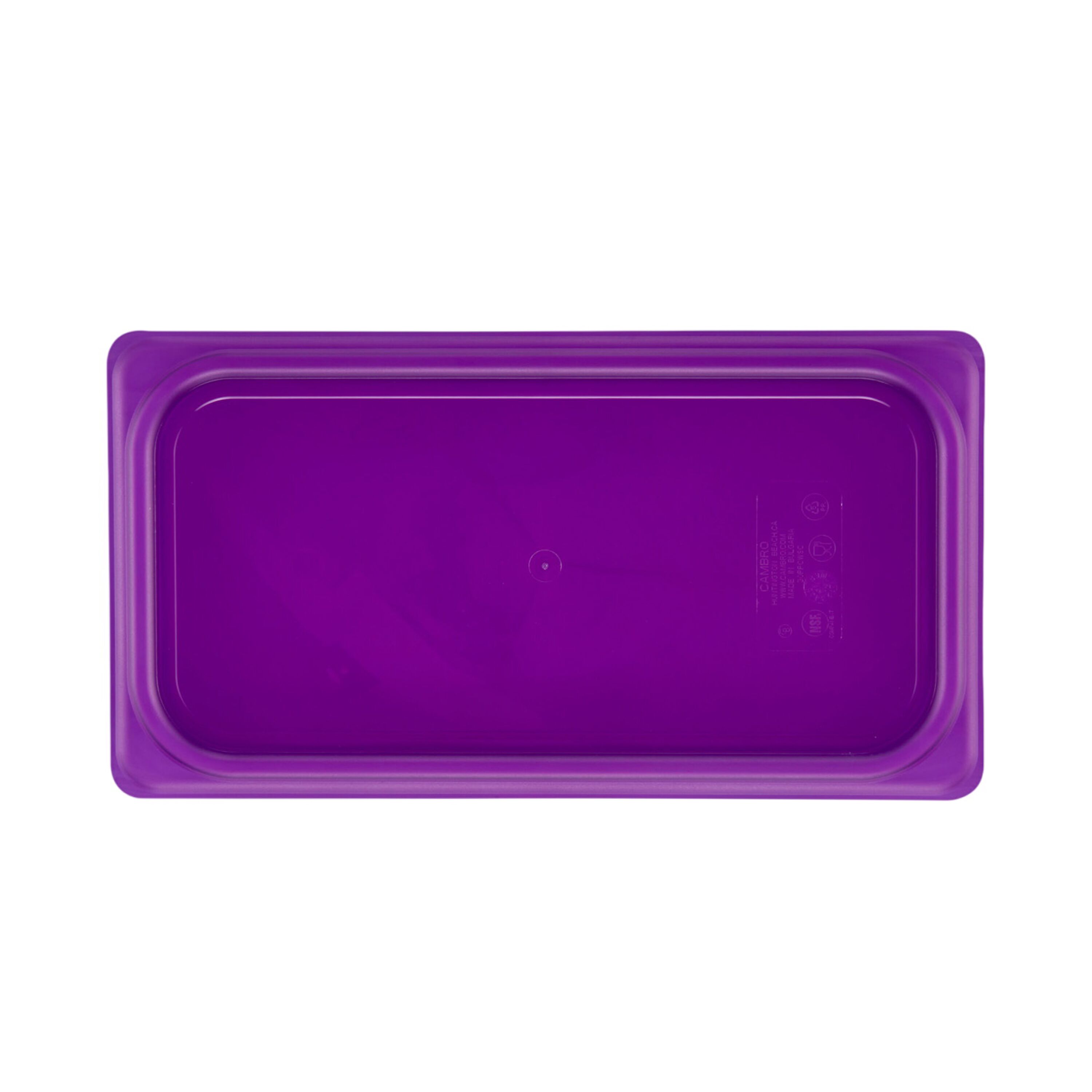 (6 Stück) CAMBRO | SafeTrak - Polypropylen-Deckel GN 1/3 - Violett