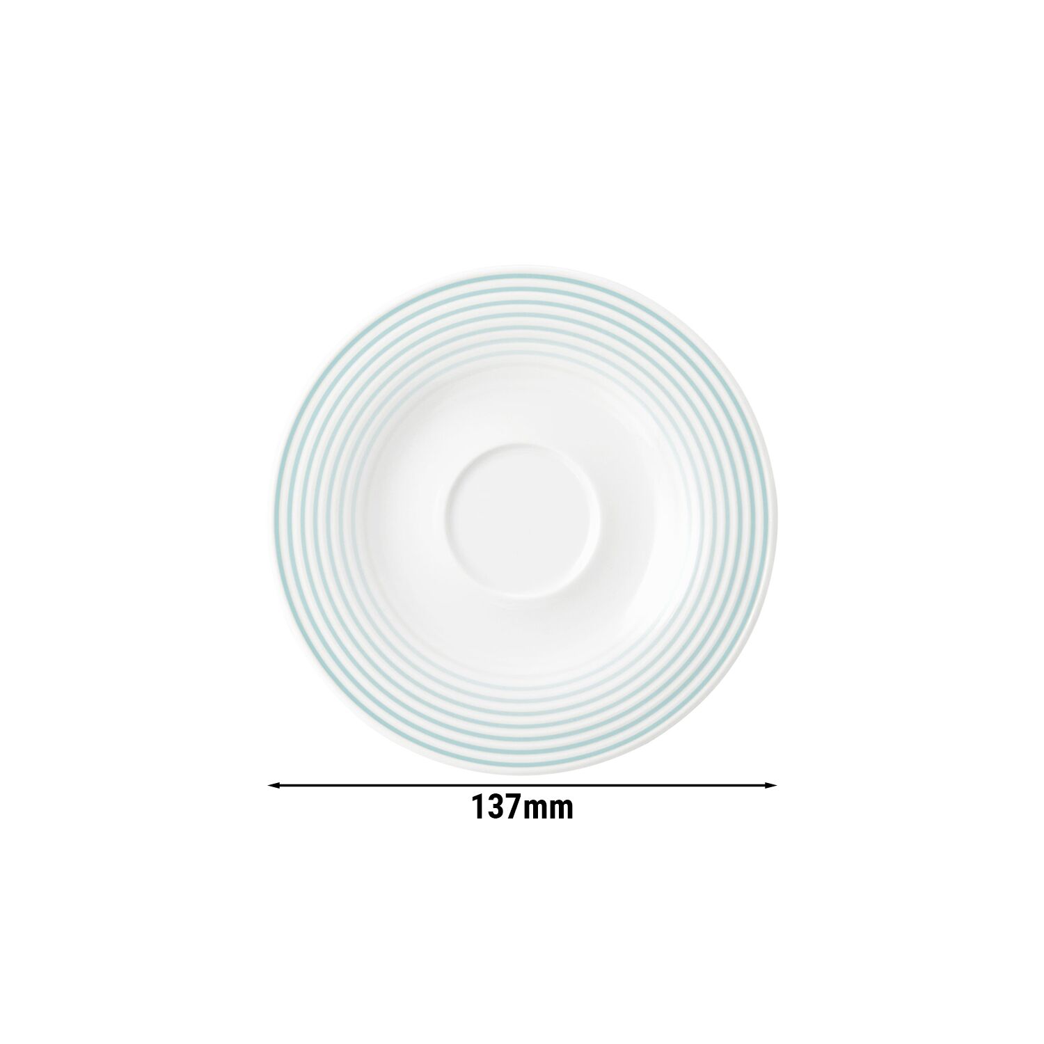 (6 pièces) SELTMANN WEIDEN | Soucoupe - Ø 135 mm - Bleu Arctique