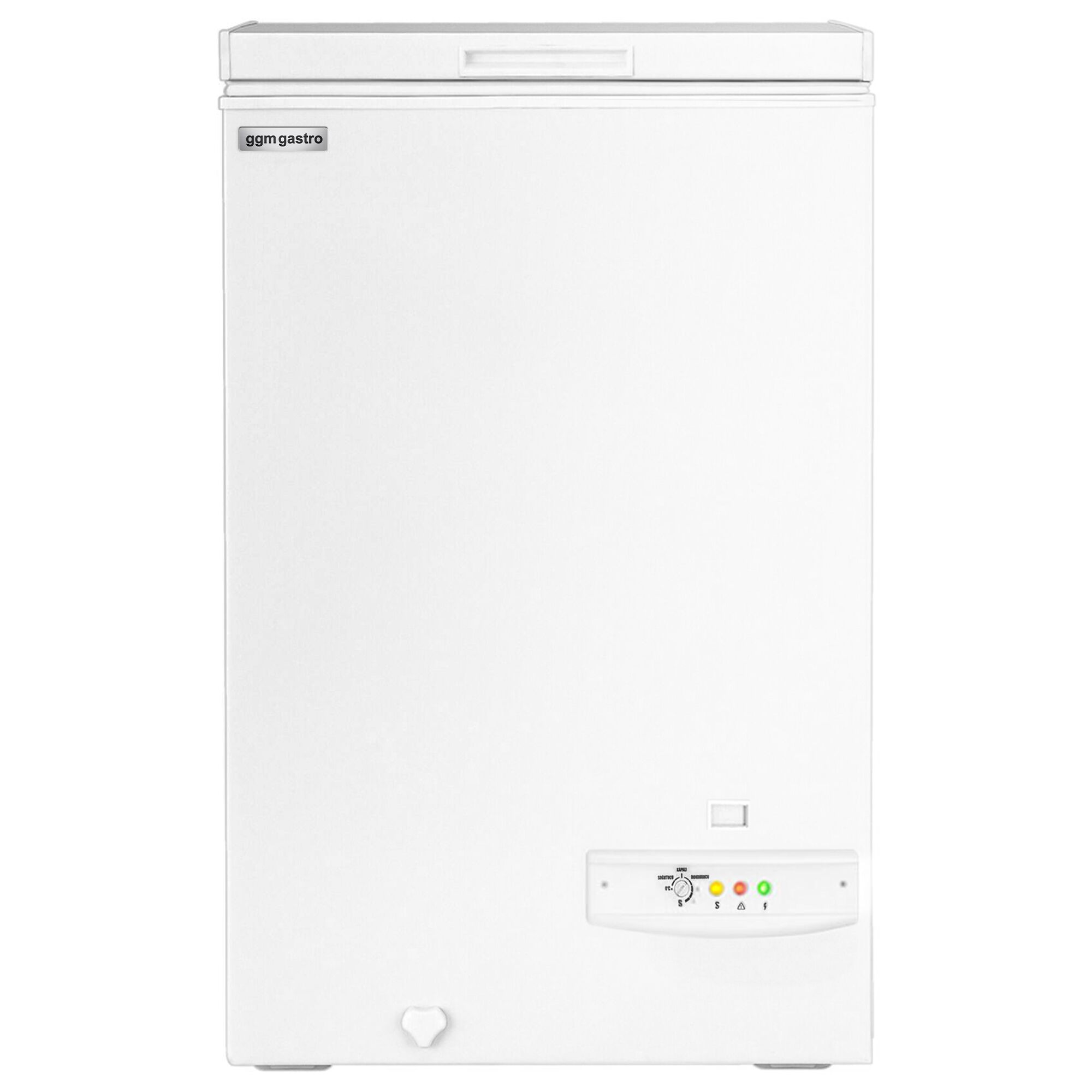 Congélateur coffre - 550 x 595 mm - 100 litres - couvercle en plastique