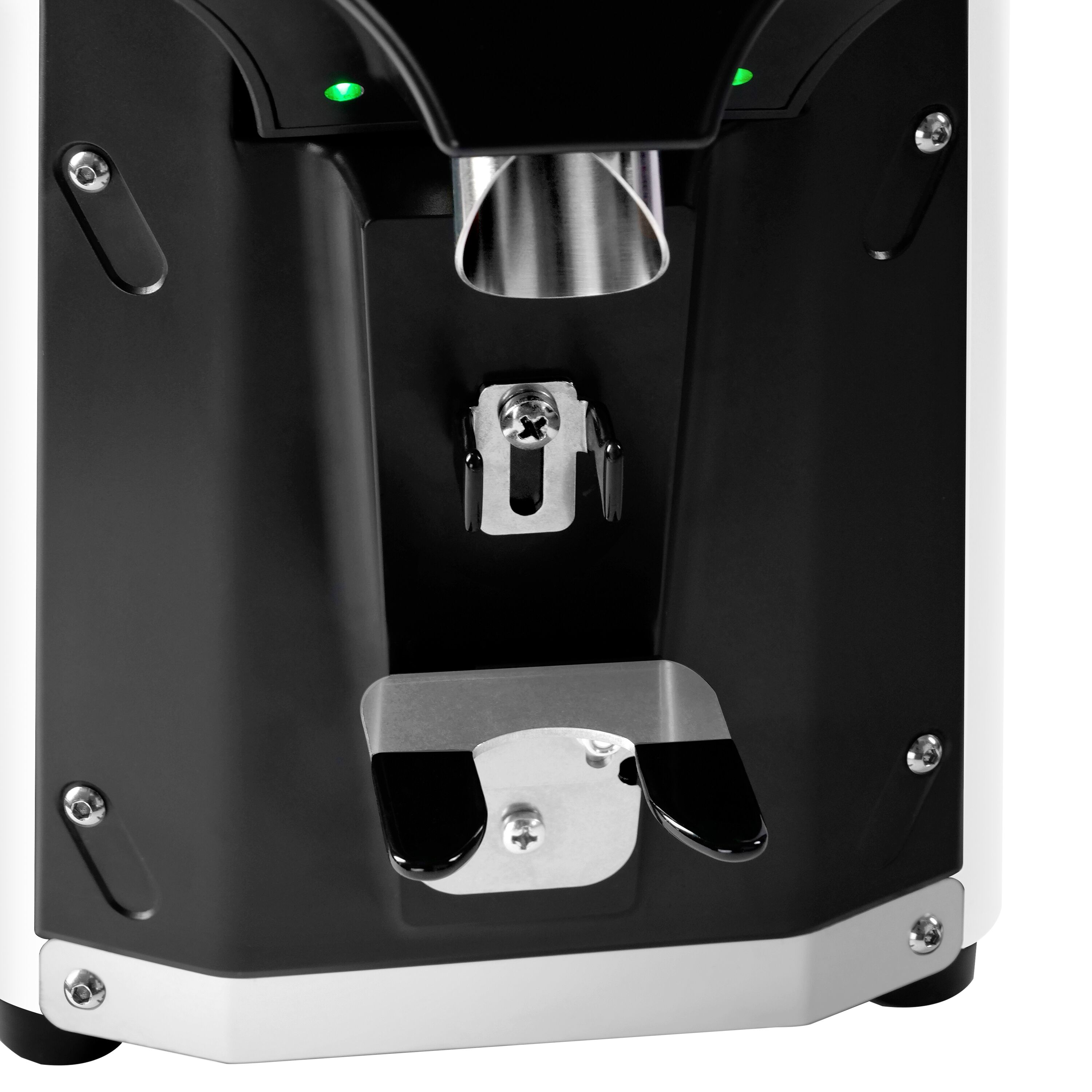 Moulin à café – 1,2 kg – meule plate Ø 65 mm – détection automatique du porte-filtre – Blanc