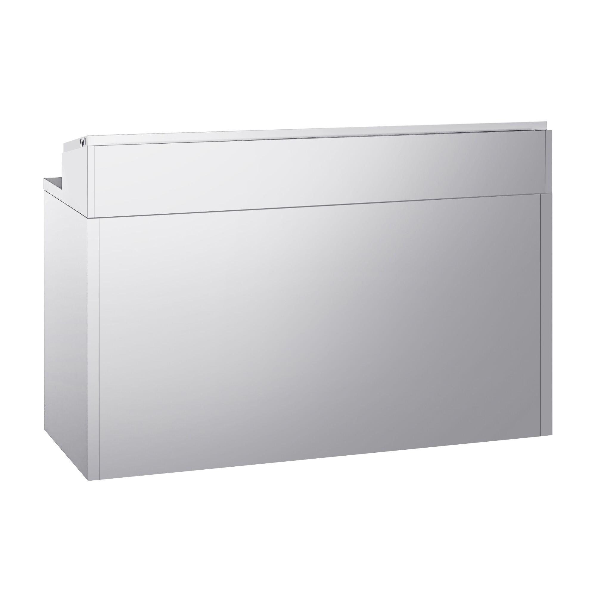 Table réfrigérée de préparation Mini - 1460 x 700 mm - avec 2 portes et 2 tiroirs - avec superstructure en inox 8 x GN 1/4