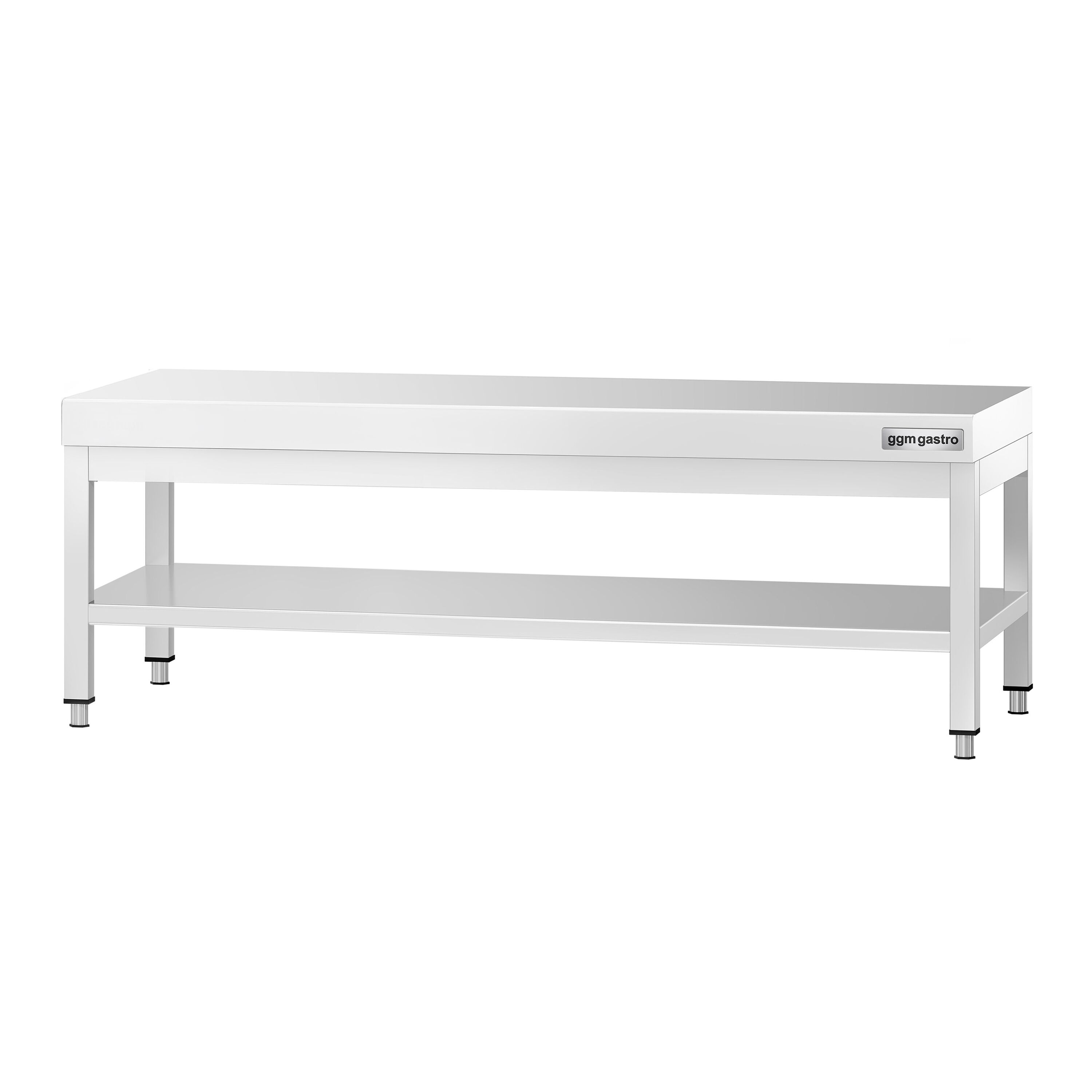 Table de travail en acier inoxydable PREMIUM - 1600x700mm - avec étagère basse