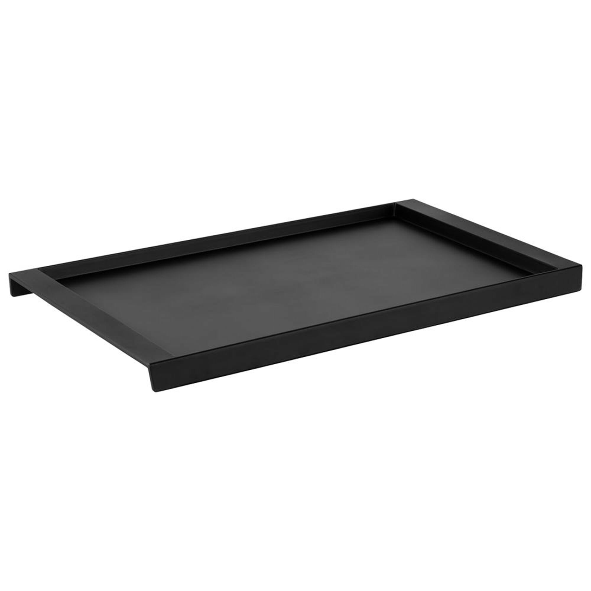 Plateau de présentation - Mélamine - 670x380mm - Hauteur:40mm - Noir - empilable, compatible lave-vaisselle