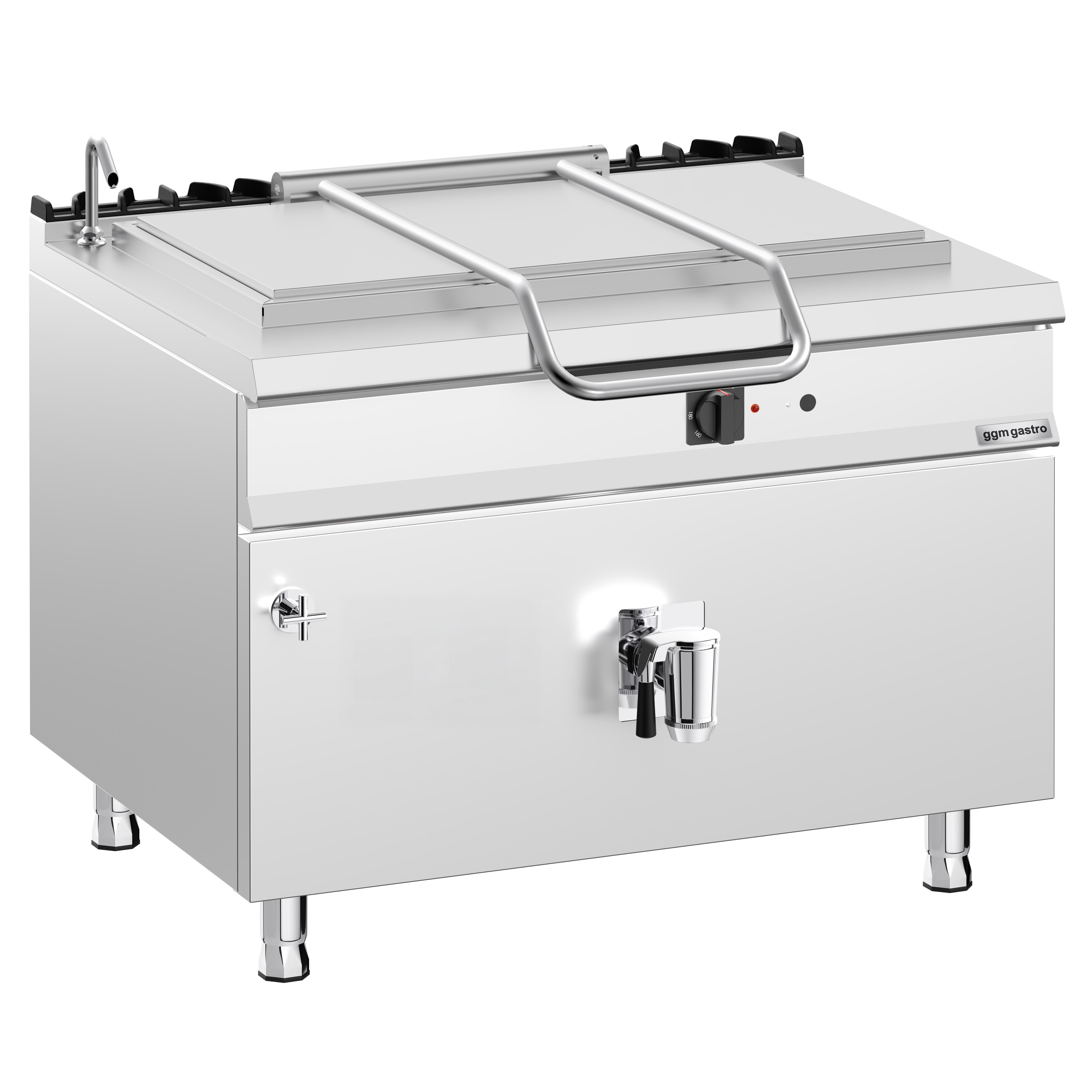 Marmite de Cuisson à Gaz - 250 Litres - 30 kW - Chauffage Indirect - avec Raccordement à l’Eau