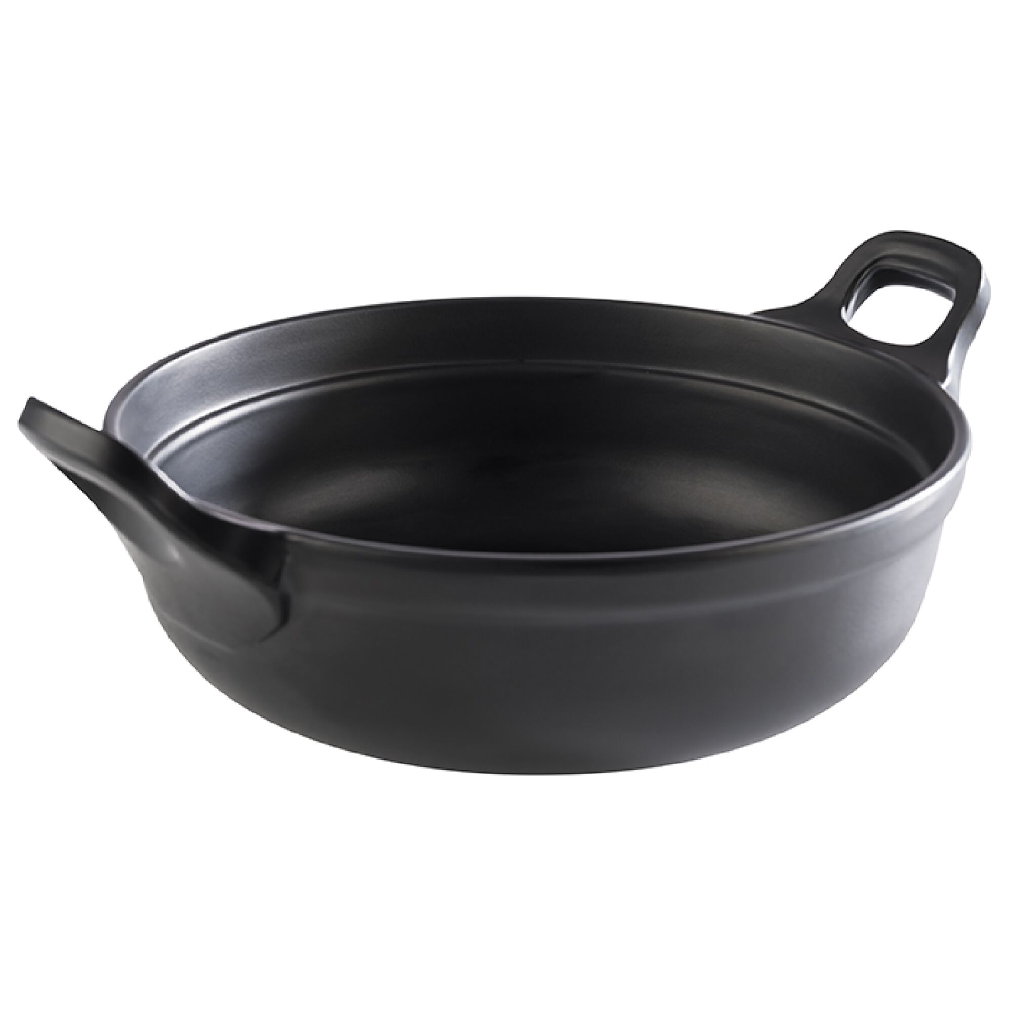 (6 pcs) Coupe - PADELLA - Mélamine - 1,5L - carré - avec poignées - lot de 6 - 210x210mm - Profondeur : 90mm - Noir