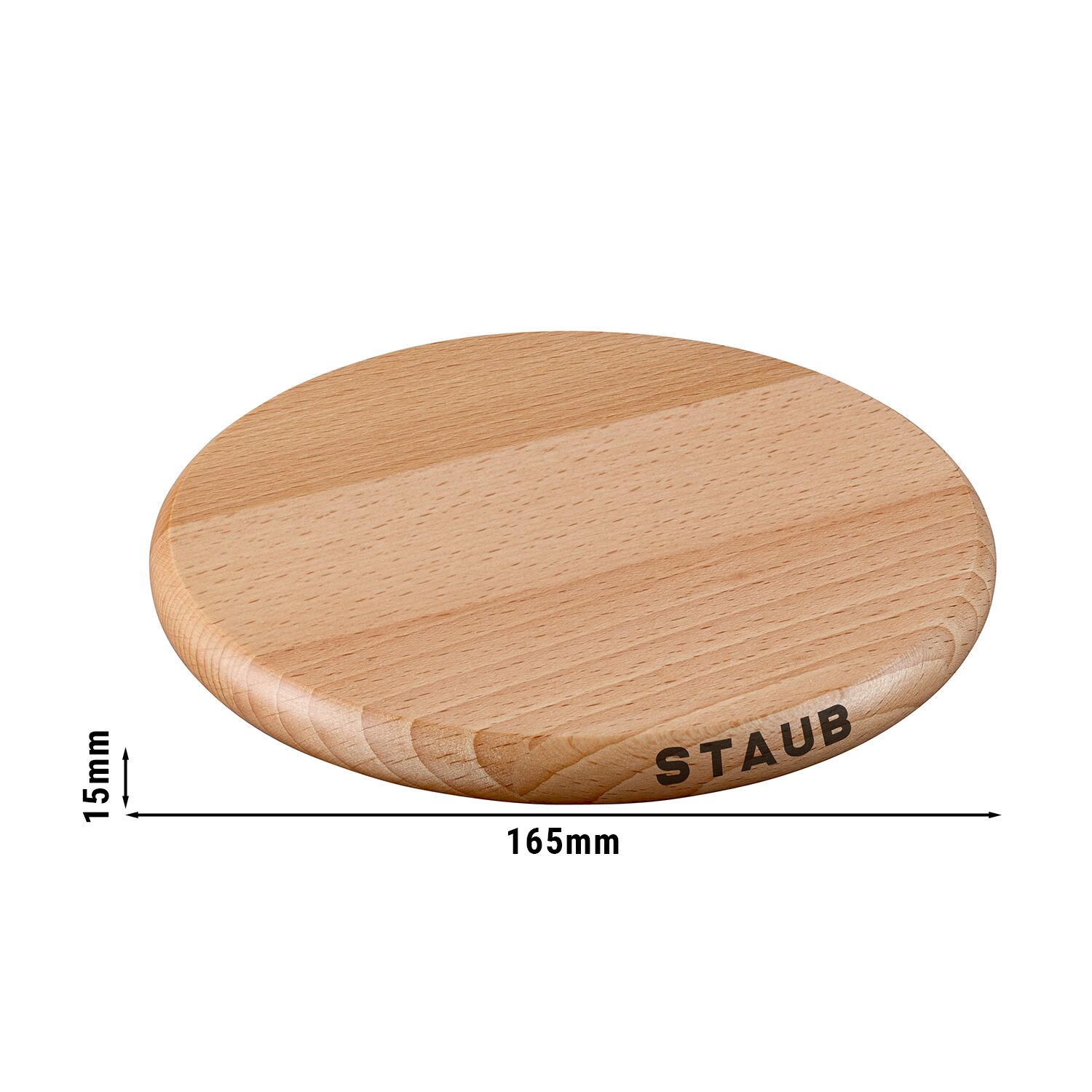 STAUB | Magnetic Beech Wood Trivet – Ø 16 cm - Brown