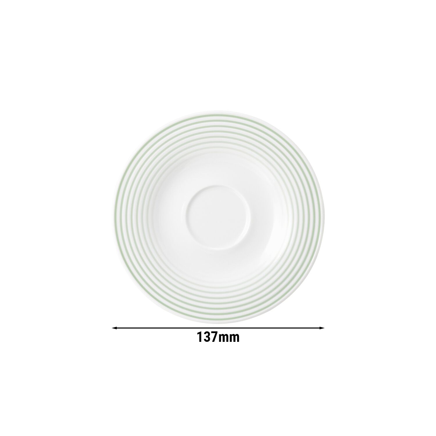 (6 pièces) SELTMANN WEIDEN | Soucoupe - Ø 135mm - Vert sauge