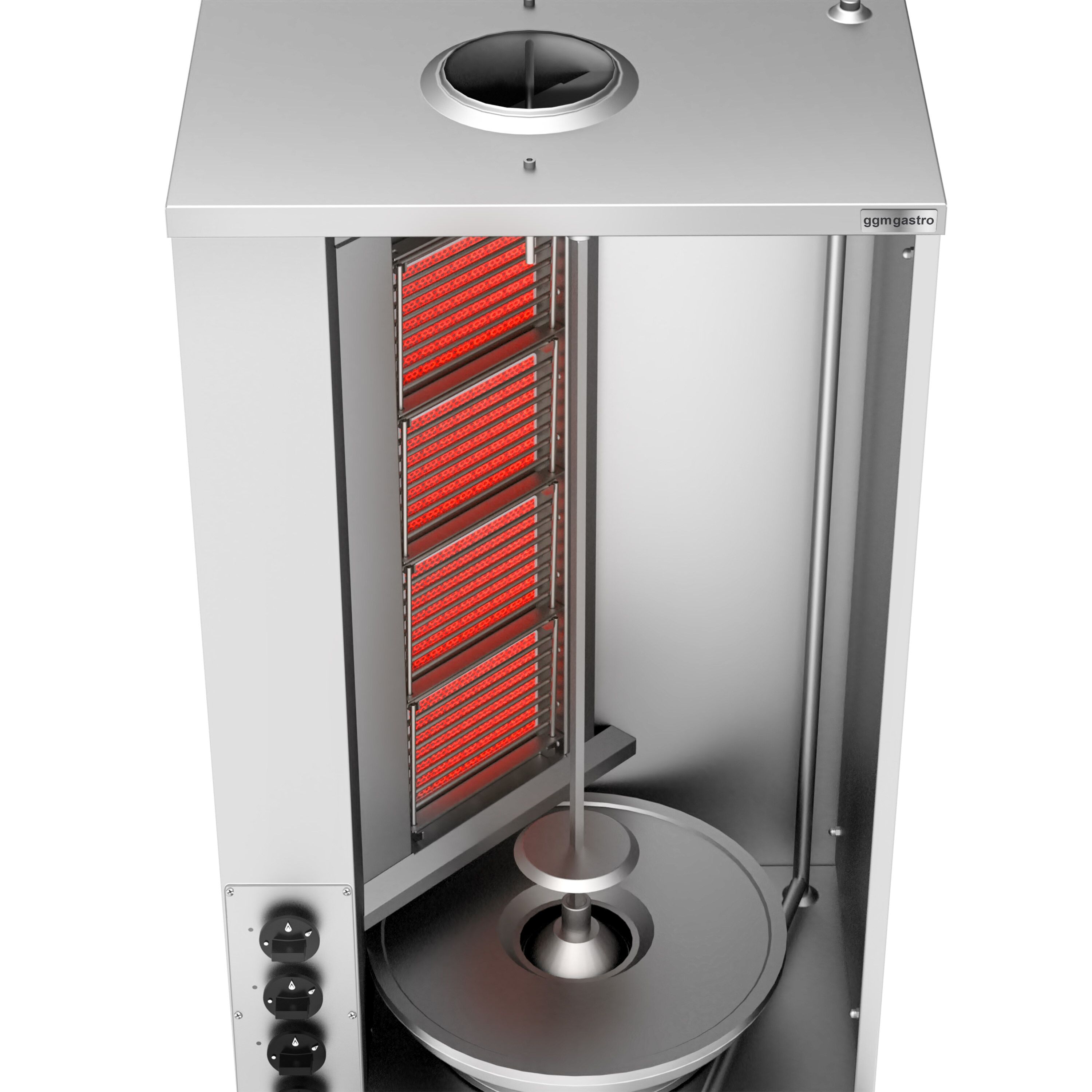 Gas Shawarma-/ Döner Grill - 4 Brenner - max. 60 kg