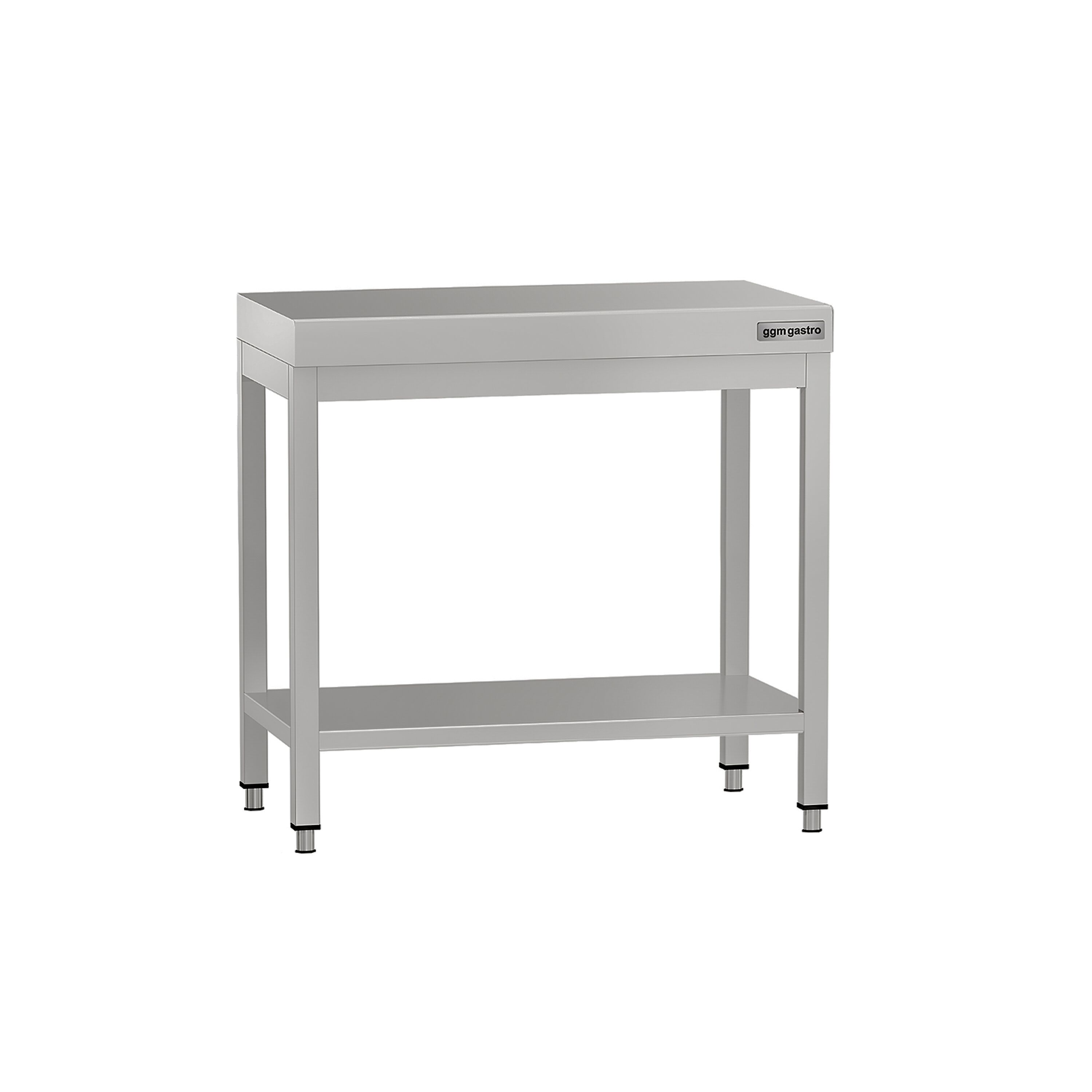 Table de travail en inox ECO – 700 × 600 mm – avec tablette inférieure