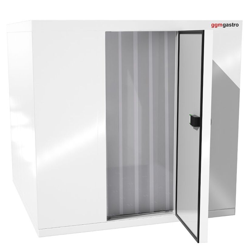 Chambre de congélation – 1200 × 1200 mm – 1,6 m³ – avec rideaux à lamelles inclus
