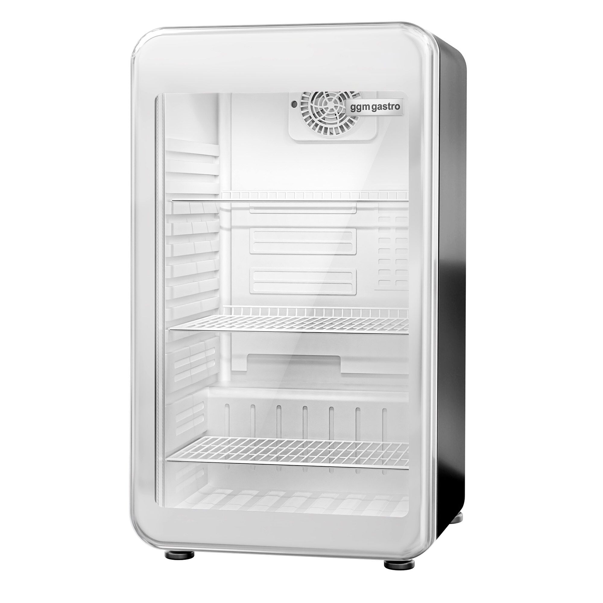 Minibar - 495mm - 113L - avec 1 porte en verre - Noir - double vitrage, porte réversible