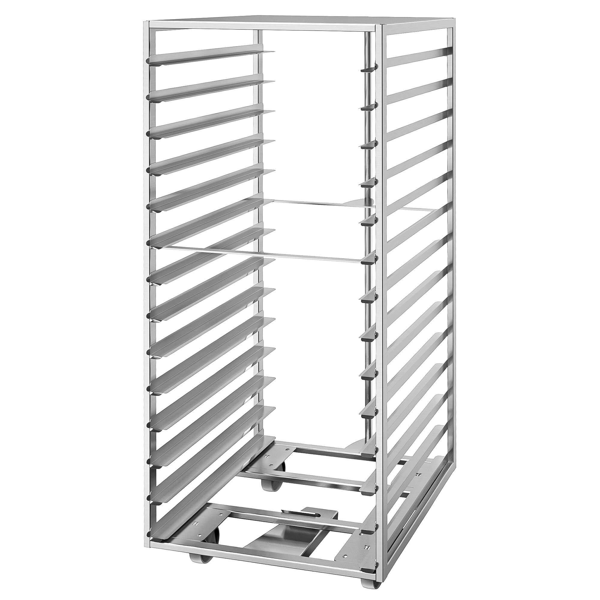 Chariot à plateaux – pour 14 plateaux – EN 600 × 800 – compatible avec EBORM & GBORM