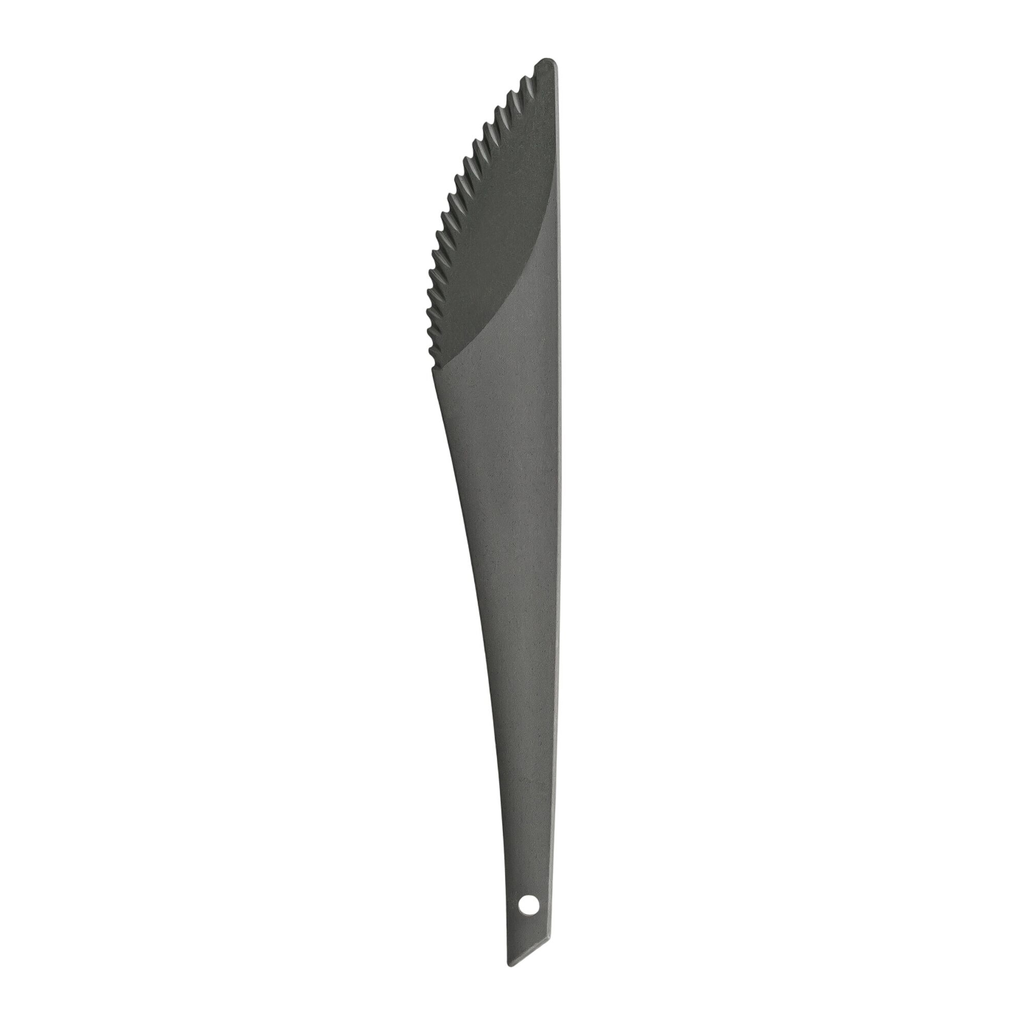 (200 pcs) Couteau réutilisable - 190mm - Gris