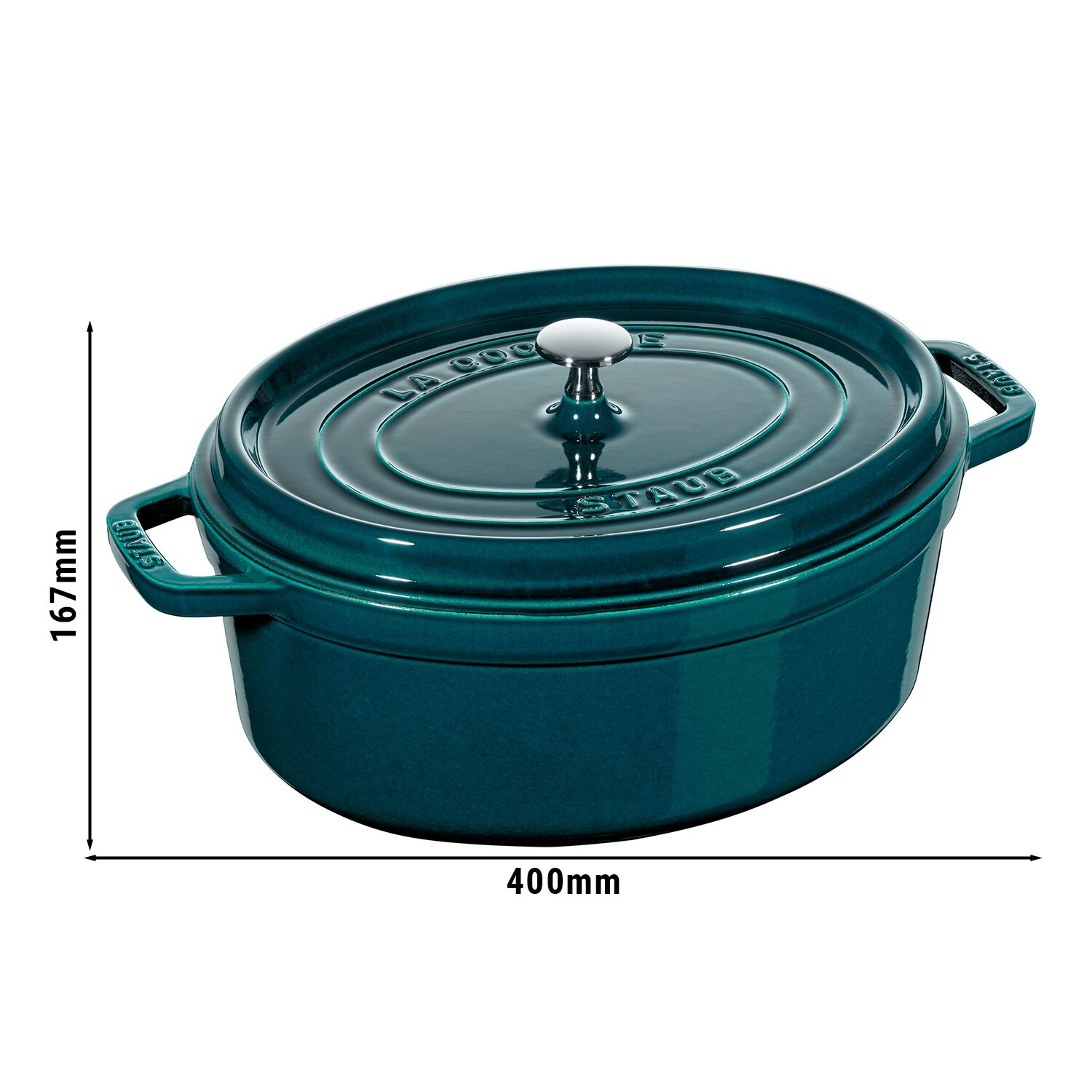 STAUB | LA COCOTTE – Garnek – owalny – 330 mm – żeliwo – La-Mer