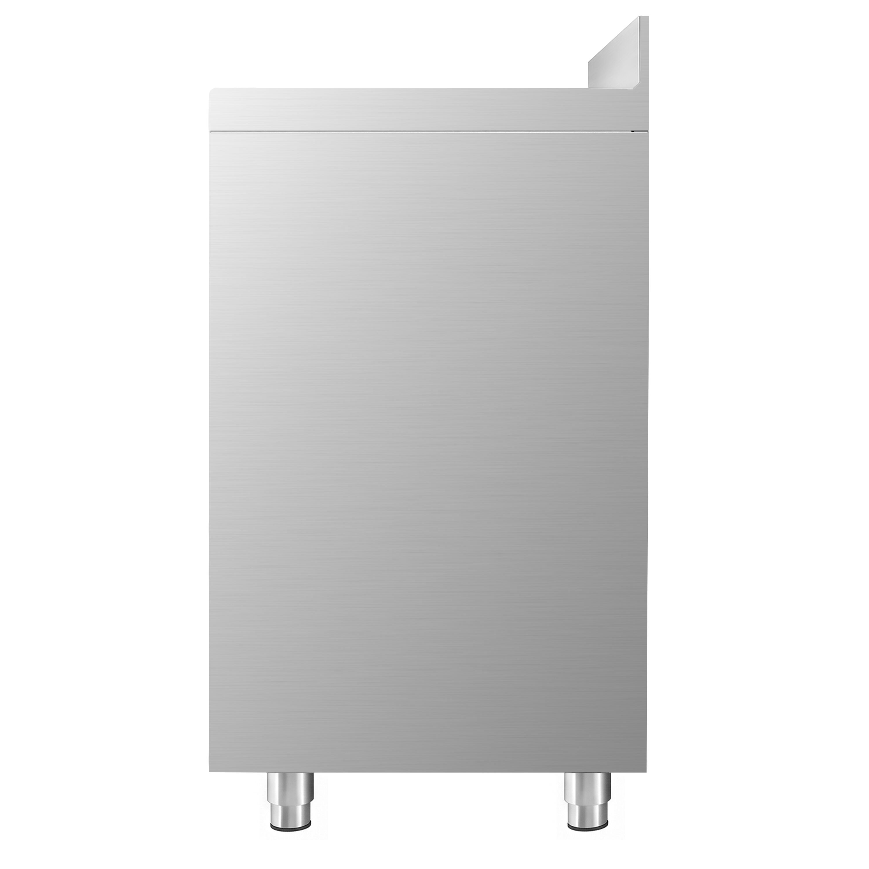Arbetsskåp – för kaffebryggare – 600 x 600 mm – med 2 pendeldörrar, 2 lådor och upphöjd kant