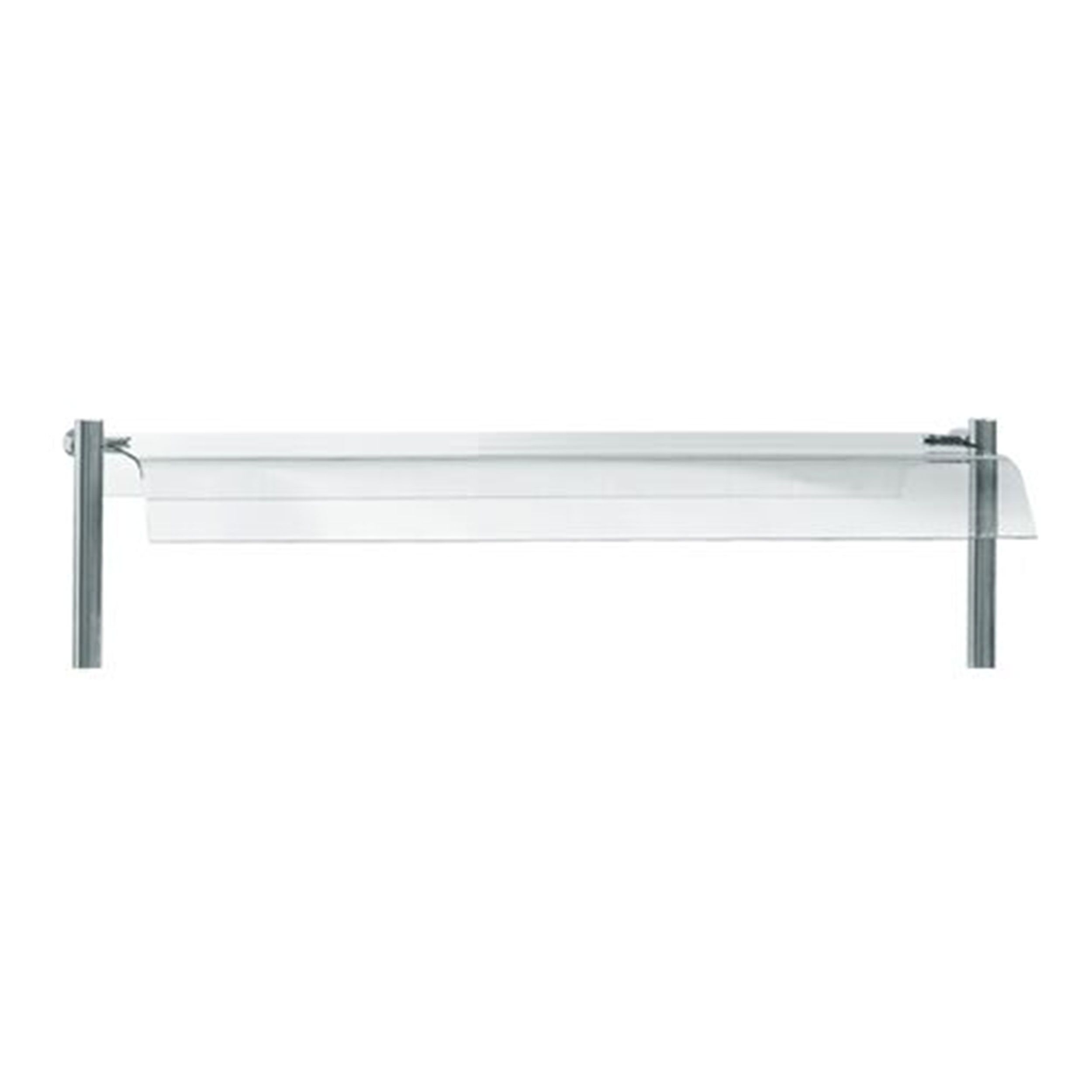 Support de verre KOPENHAGEN - 1125x400x3mm - pour BVI800-3 & BVI800 - courbé