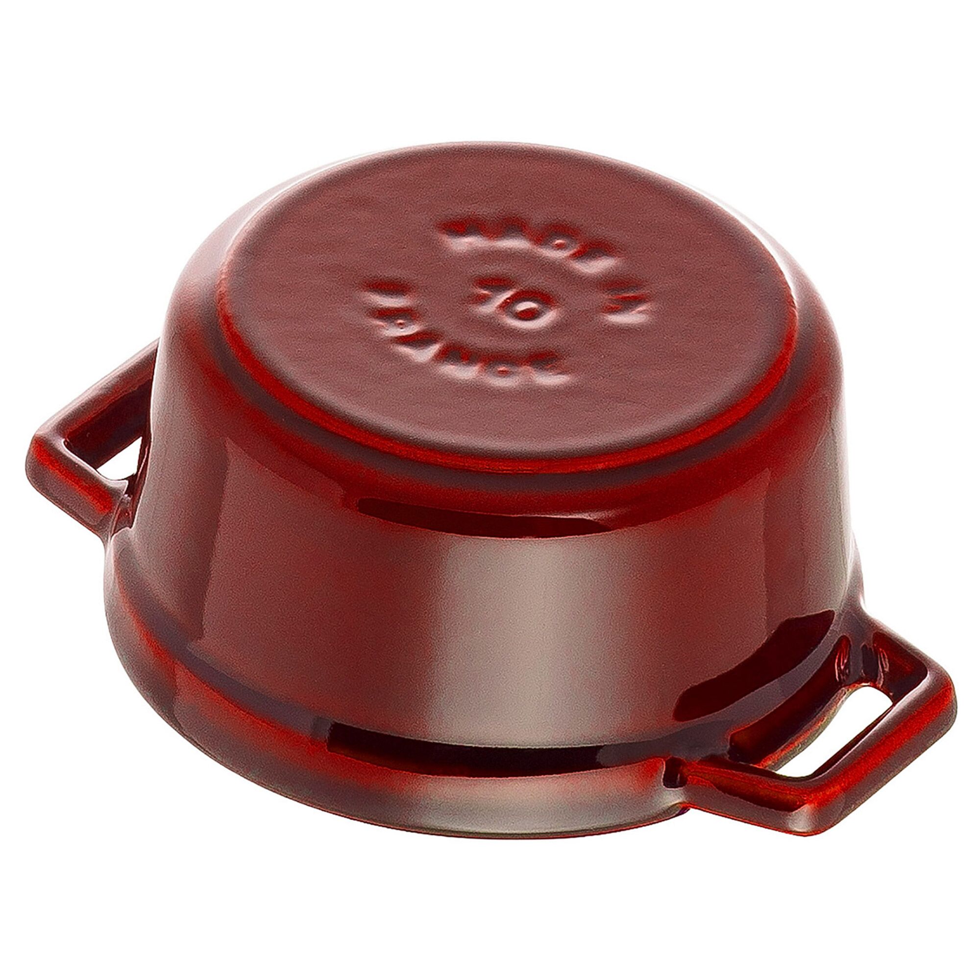 STAUB | Mini Cocotte Round Enamelled Cast Iron Casserole Dish – Ø10 cm – Grenadine Red