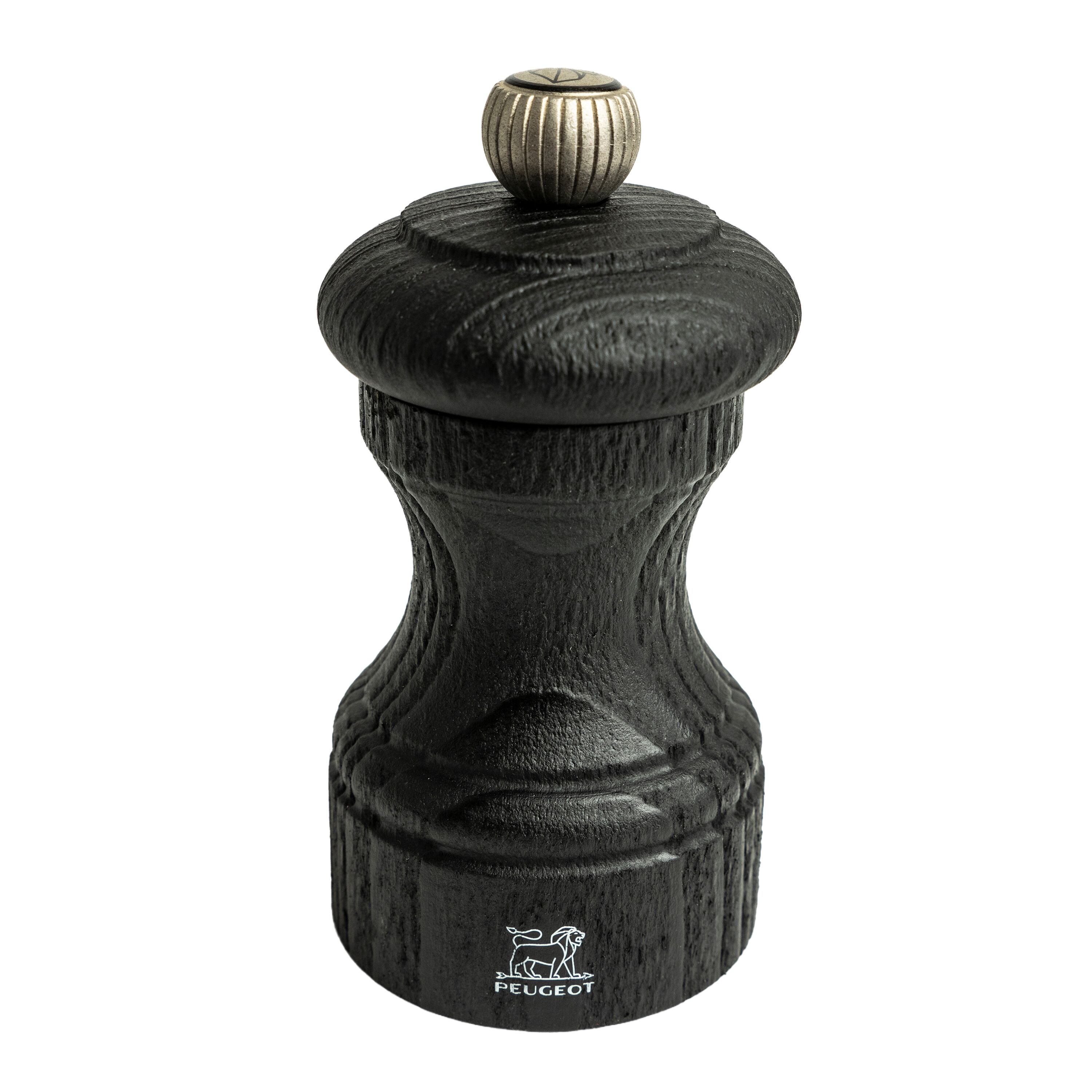 (6 pièces) PEUGEOT | BISTRO – Moulin à poivre – Bois – Noir – Hauteur : 100 mm