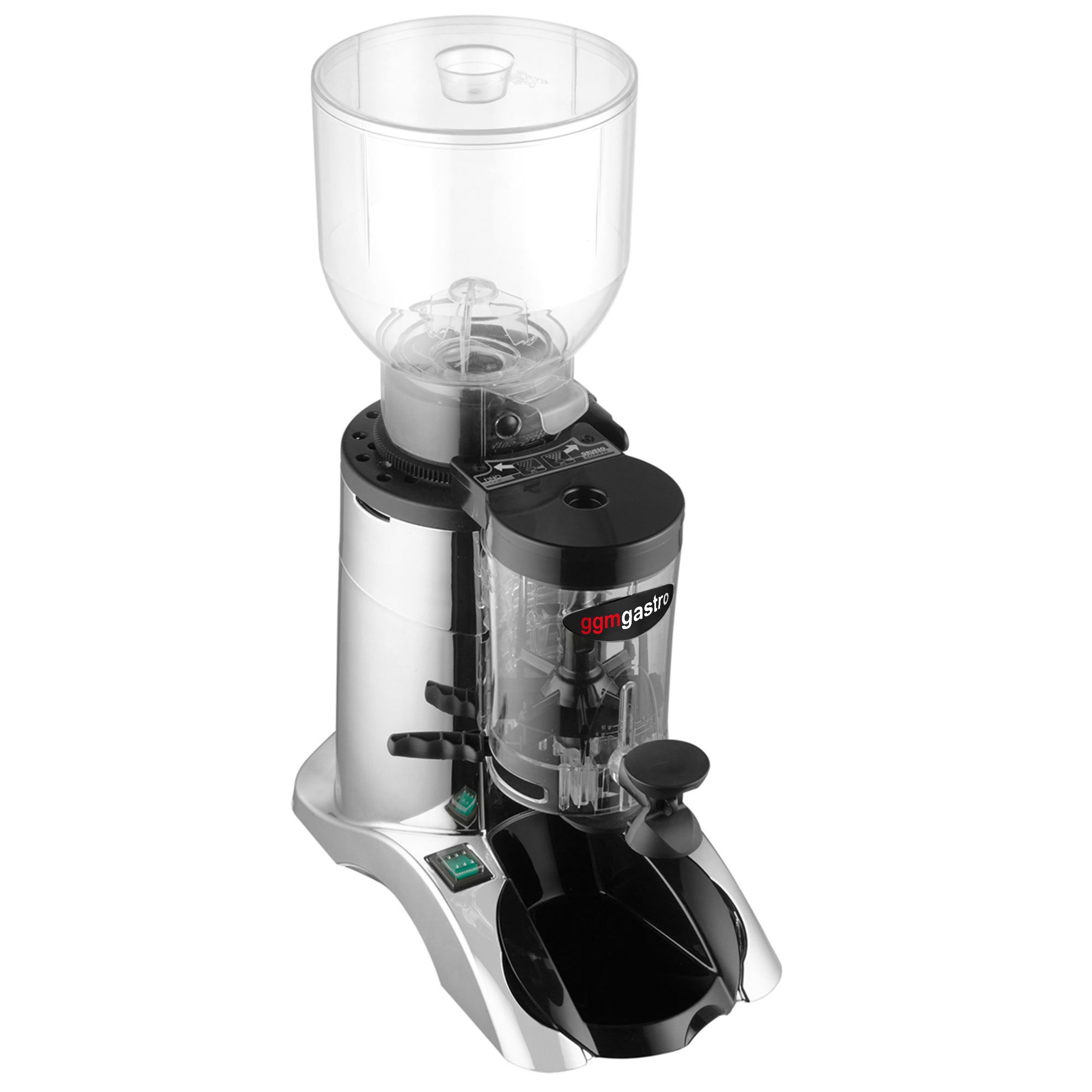 Moulin à café – 2 kg – 77 dB – Avec doseur – Argent