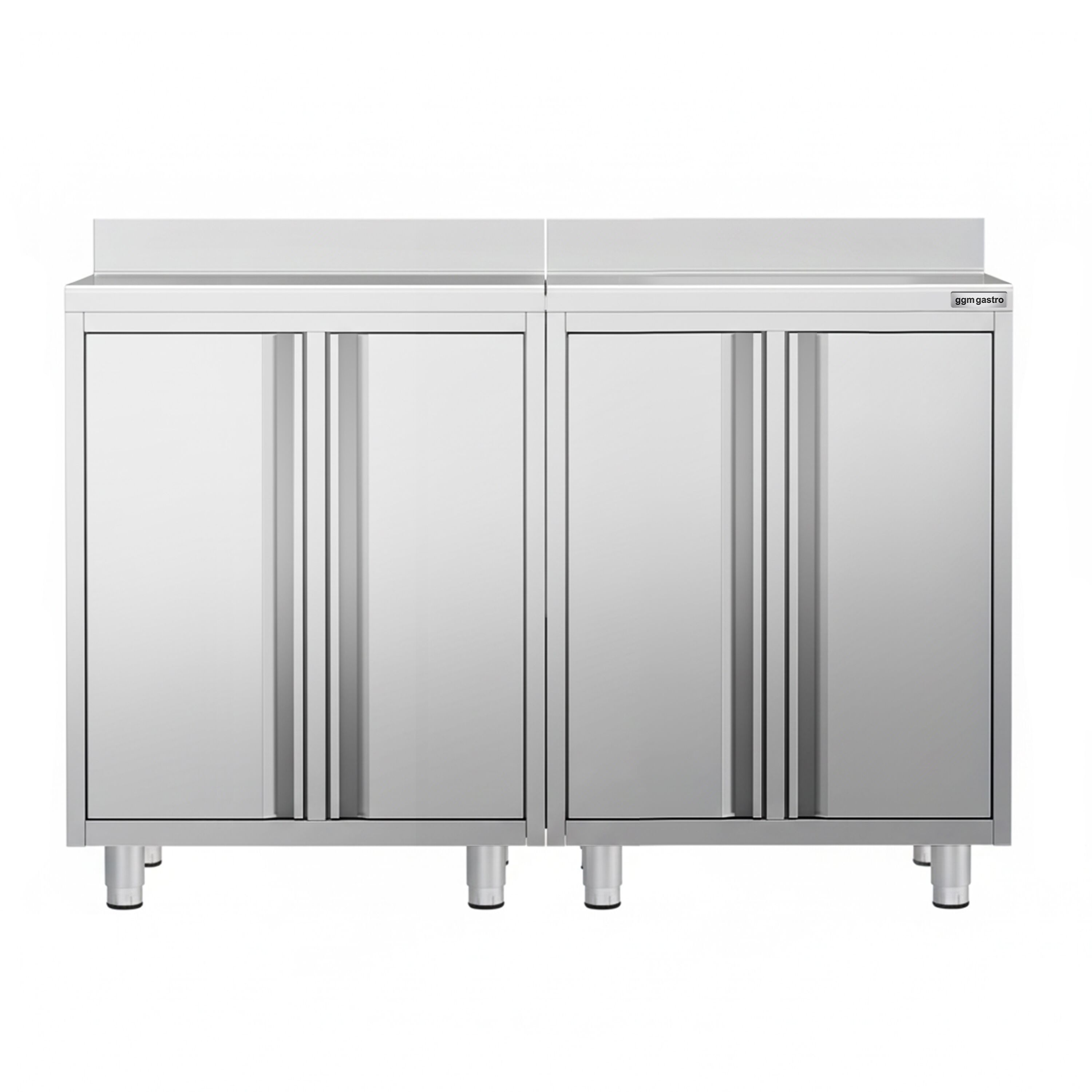 Armoire de travail PREMIUM pour machine à café filtre - 1200x600mm - avec dosseret - 4 portes battantes