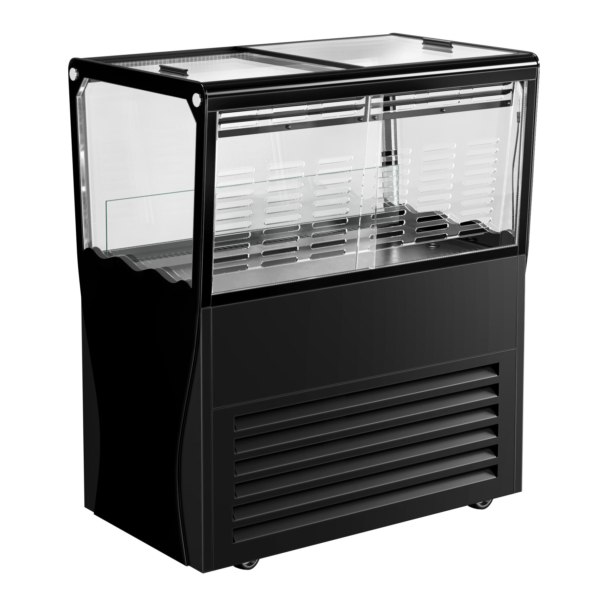 Chladicí ostrov na nápoje - 730x450 mm - 69 l - Se 2 posuvnými skleněnými víky - Pro CZ