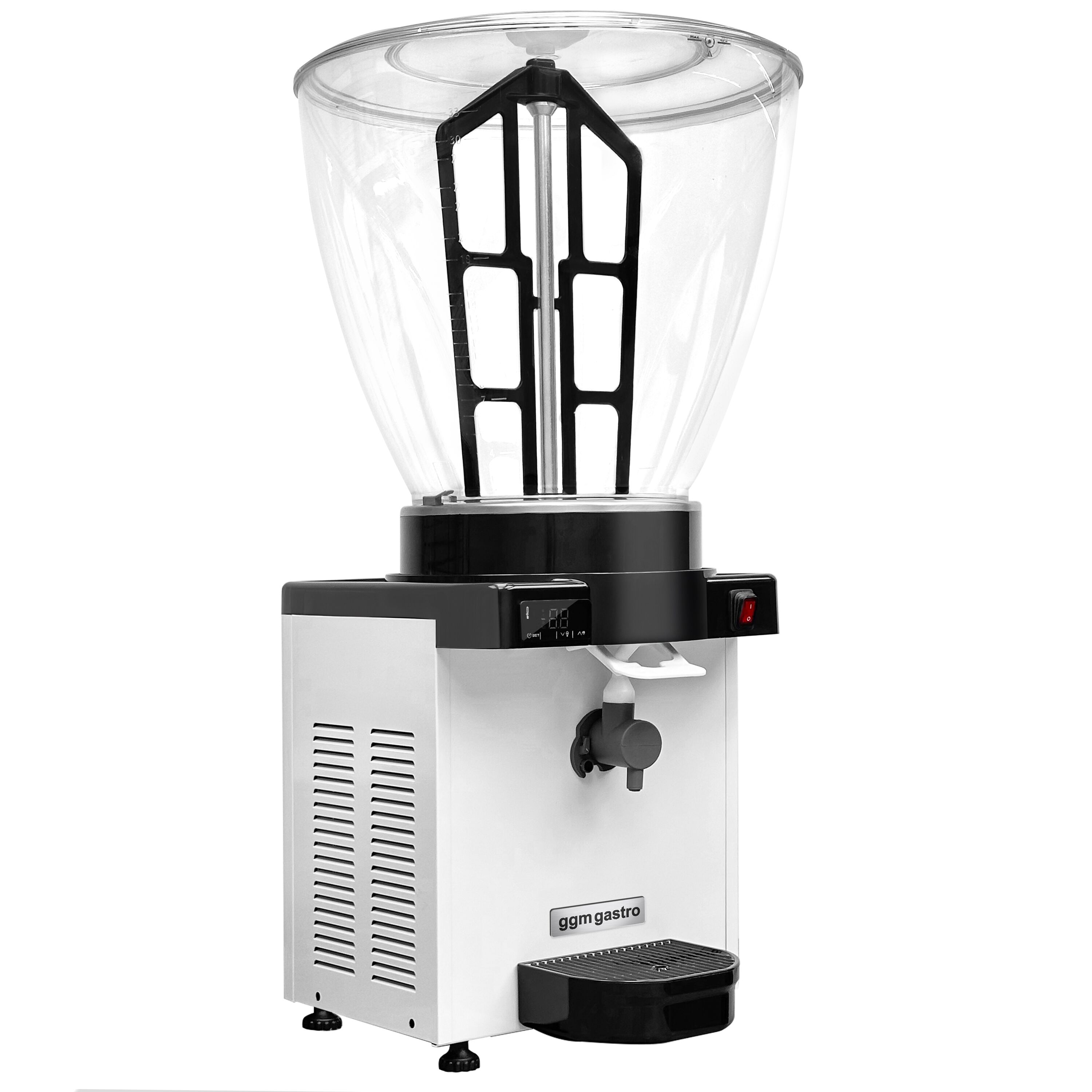 Distributeur d’ayran - Réfrigéré - 40 L - 750W - pour ayran moussant - Blanc