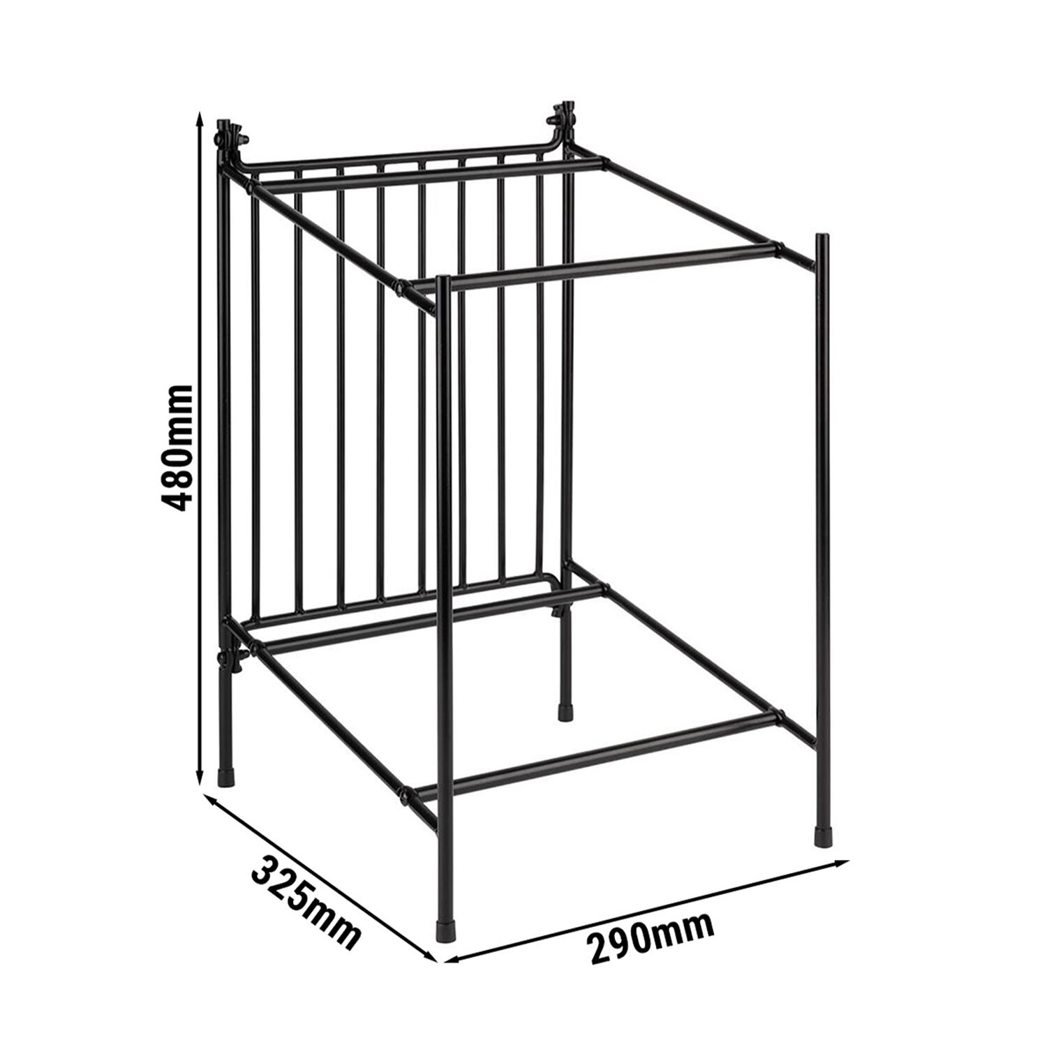 Support buffet - SUPERBOXEN - Support en métal - Noir - Hauteur:480mm - compatible avec GN 1/2