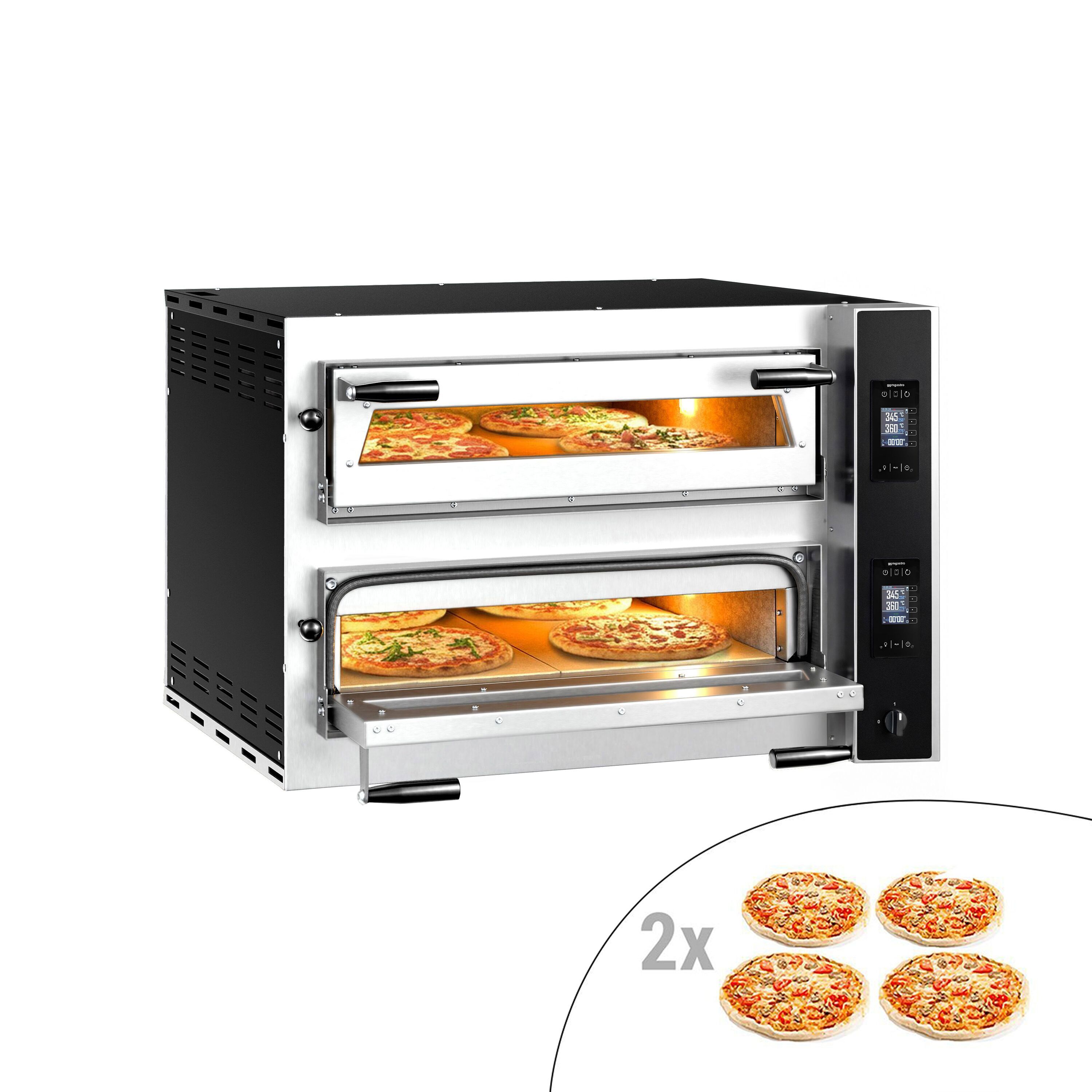 Four à pizza électrique – 4+4 x 35 cm – Digital
