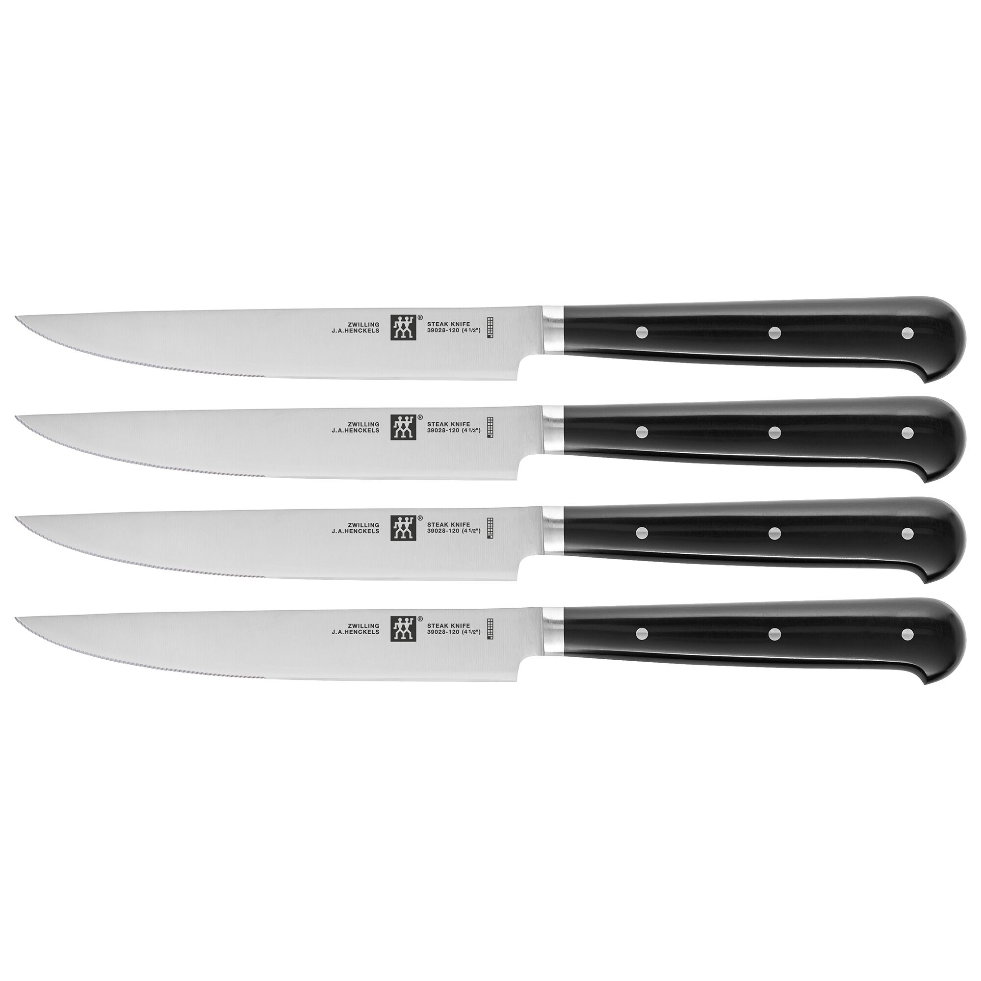 ZWILLING | SETS DE STEAK - Ensemble de couteaux à steak avec denture - 4 pièces