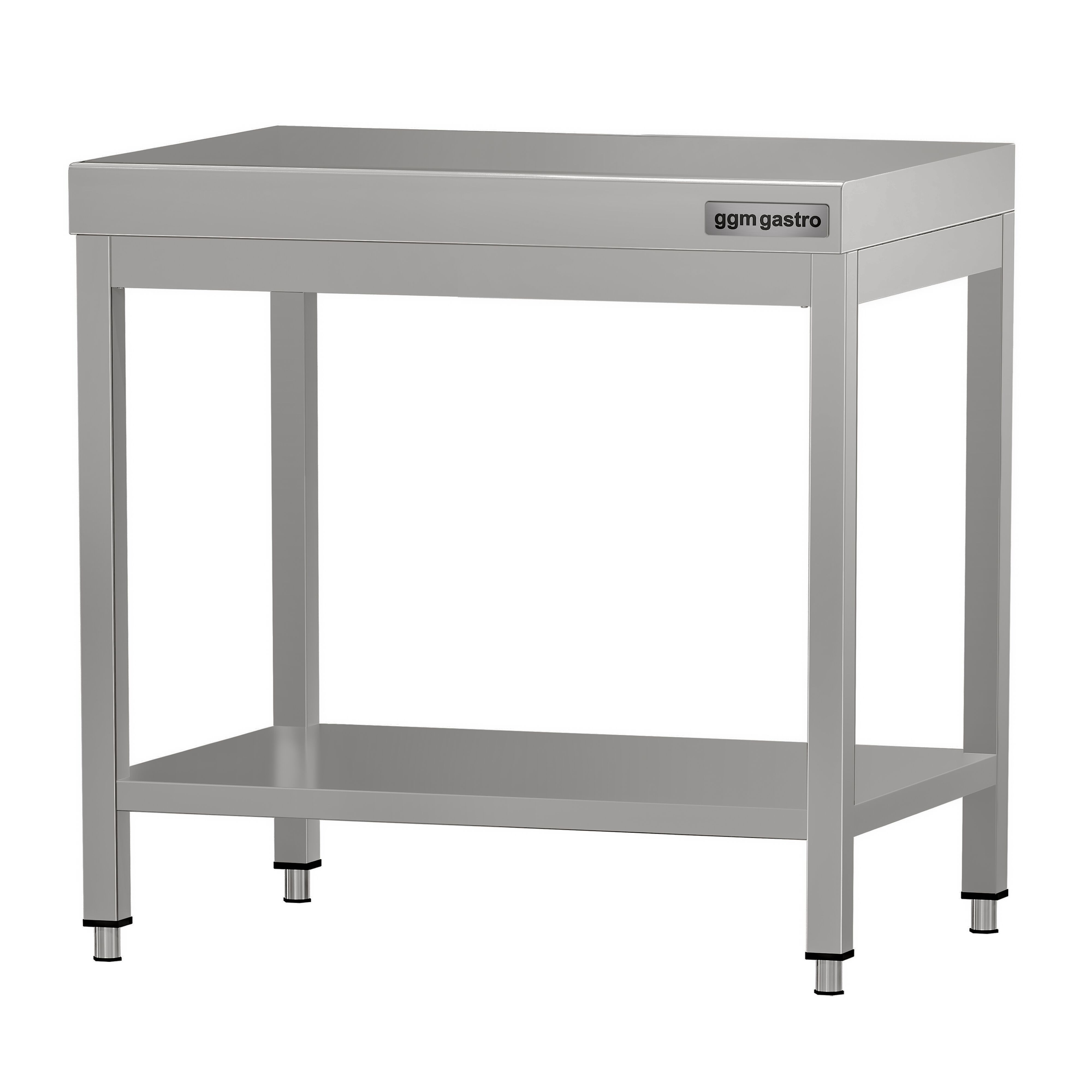 Table de travail en inox ECO – 600 × 700 mm – avec tablette inférieure
