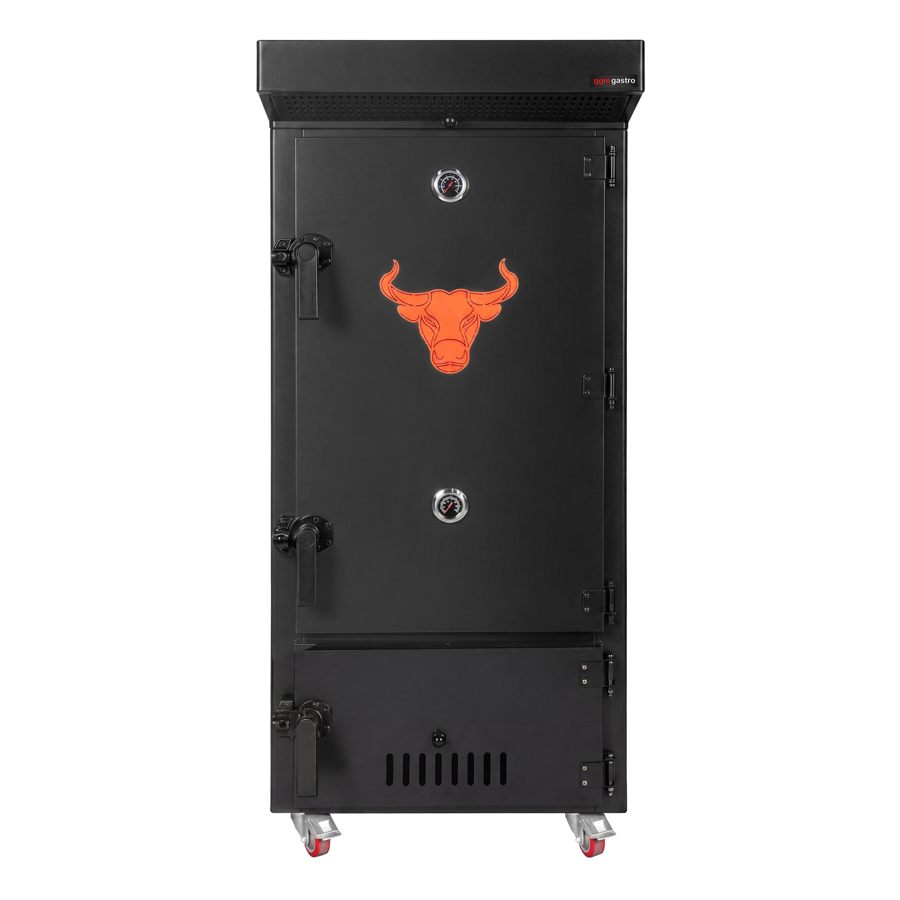 Houten rookoven met kook- en rookfunctie – 70 kg – incl. 4 draagstangen