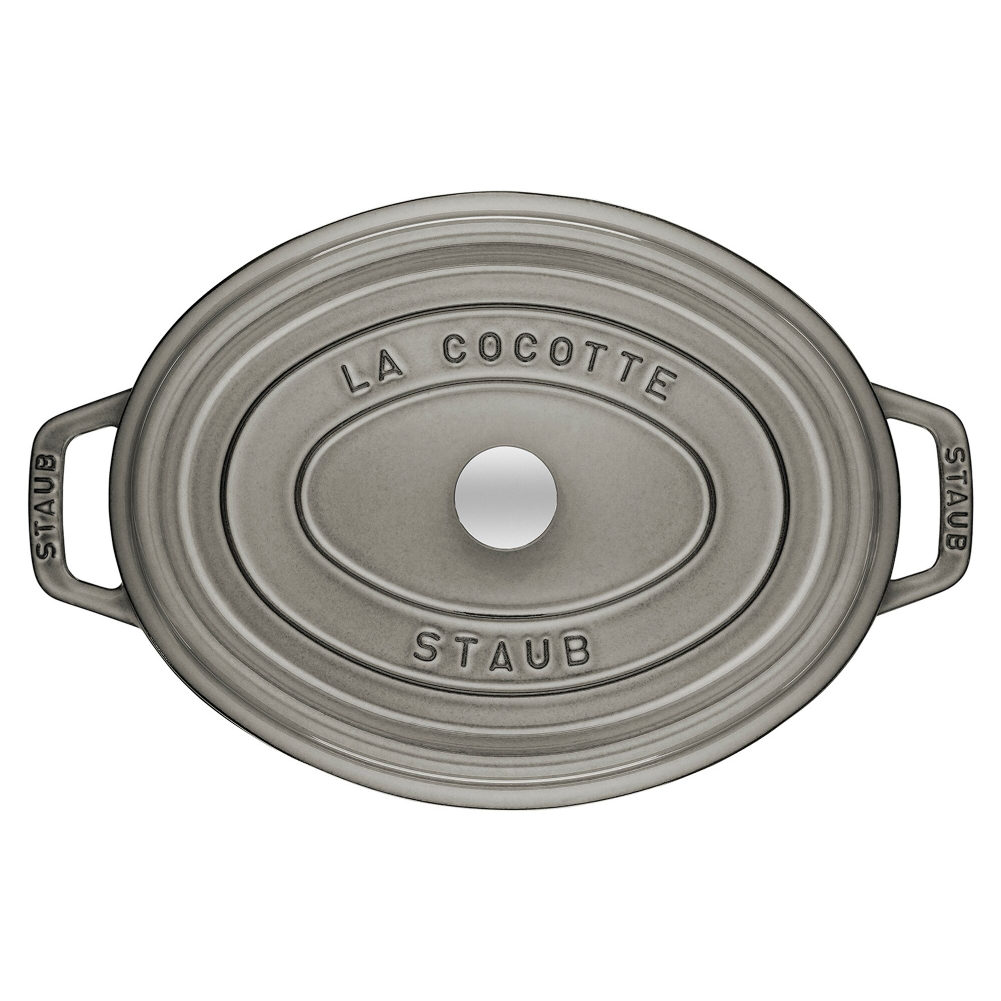 STAUB | LA COCOTTE - Cocotte - oval - 150mm - Gusseisen - Graphit-Grau