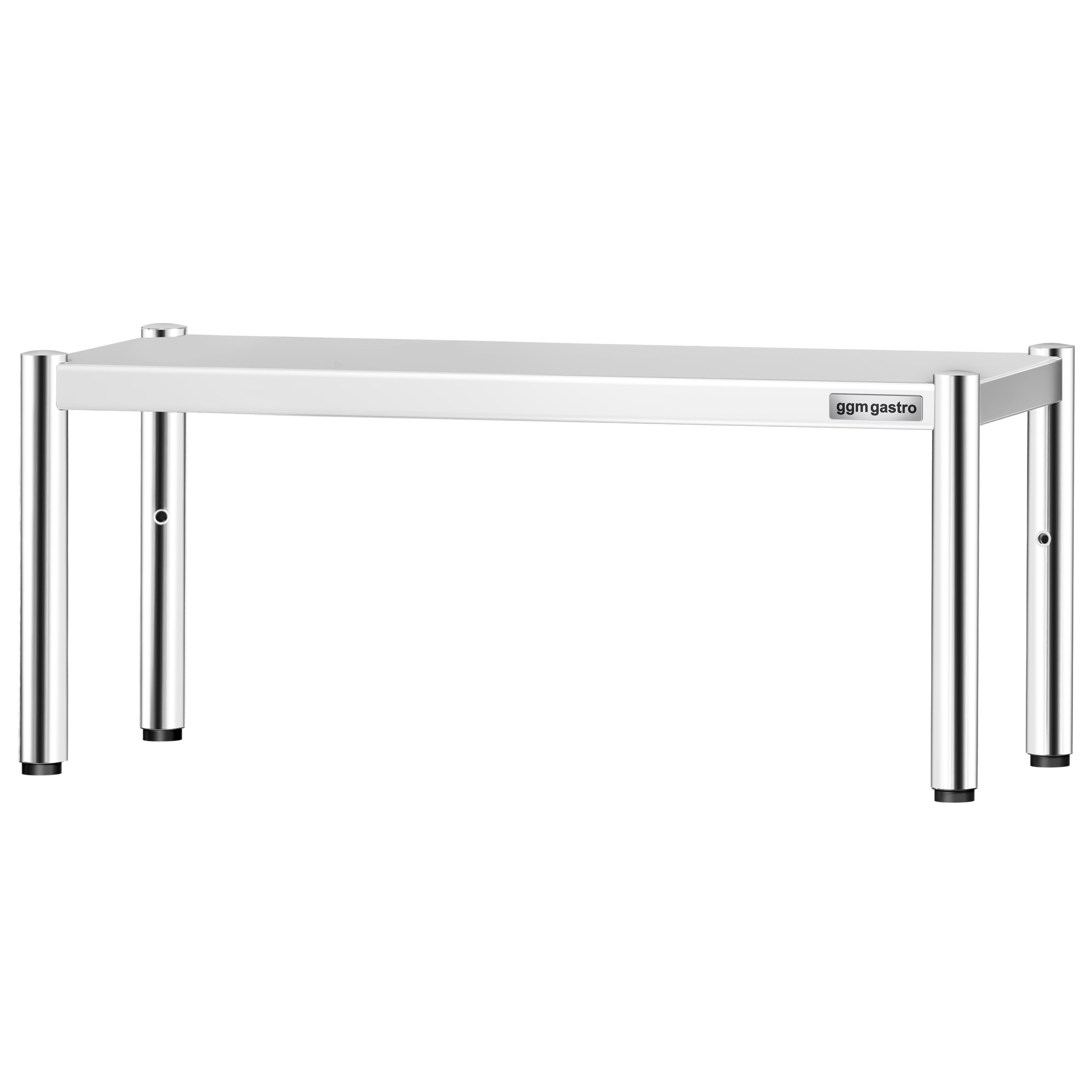 Étagère supérieure en inox – 1 niveau – 1000 × 370 mm – hauteur réglable