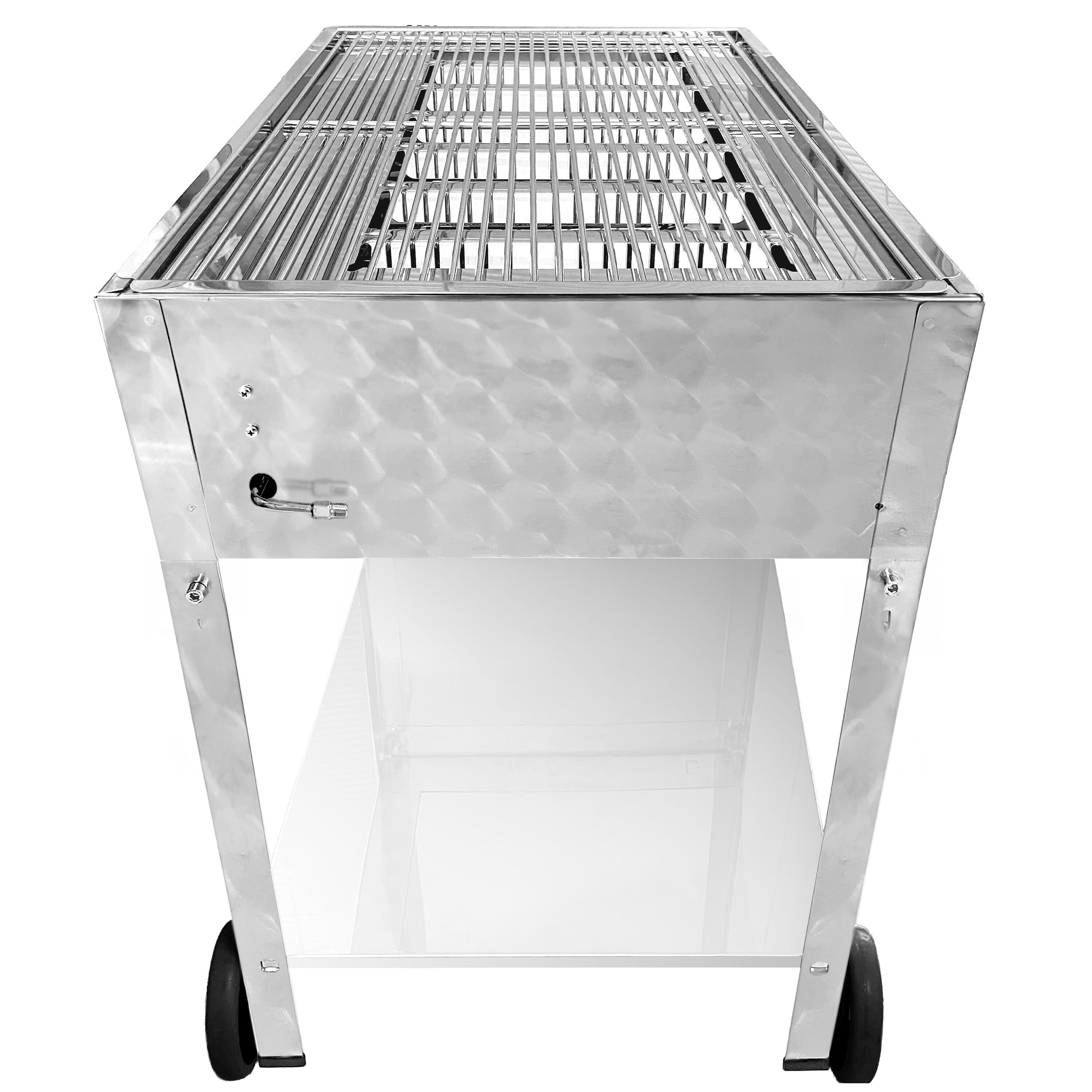 Barbecue à gaz - 22,5 kW - 6 brûleurs - incl. support mobile, grille & tôle