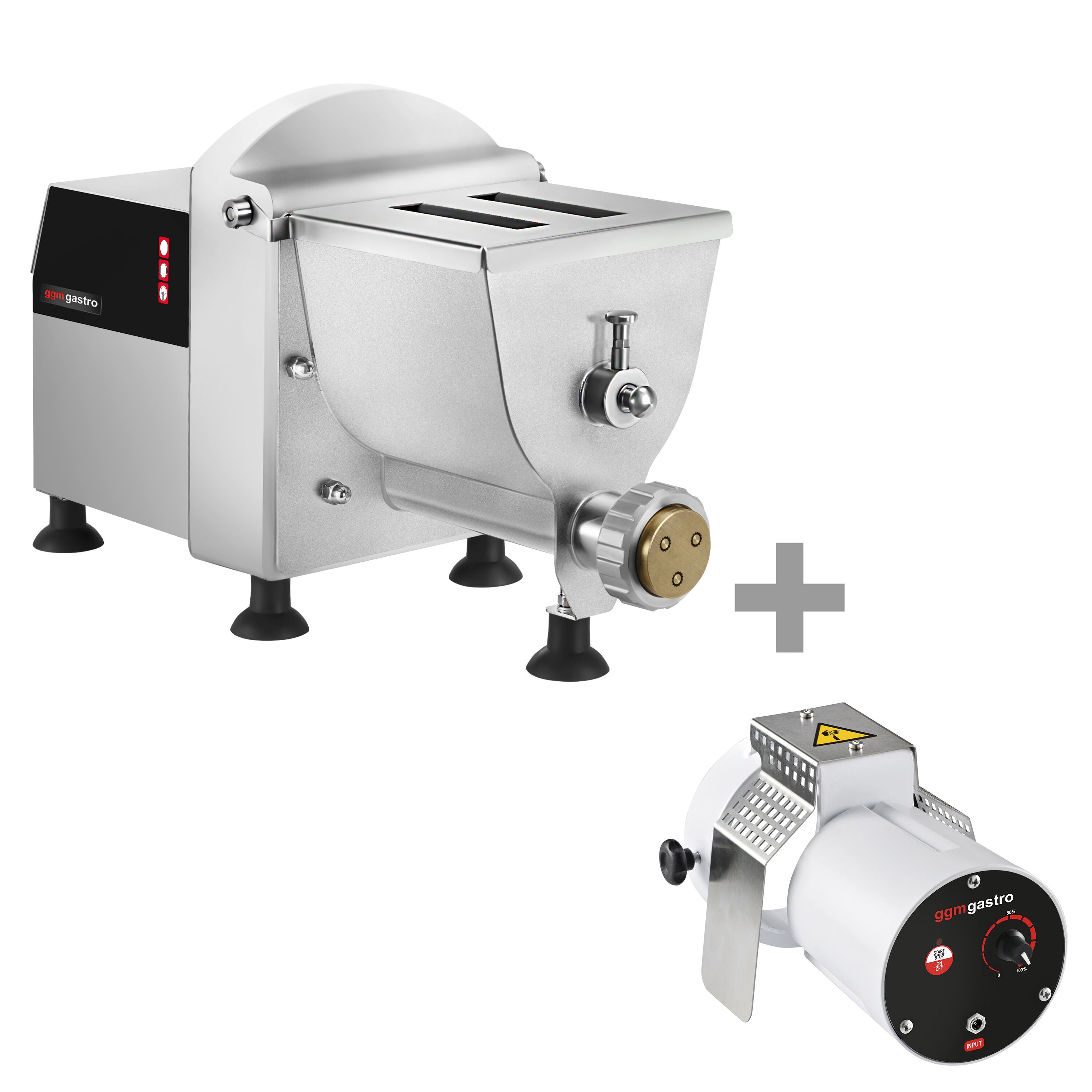 Machine à pâtes électrique – 5 kg/h – 250 watts – Ø 50 mm filière – incl. coupe-pâtes
