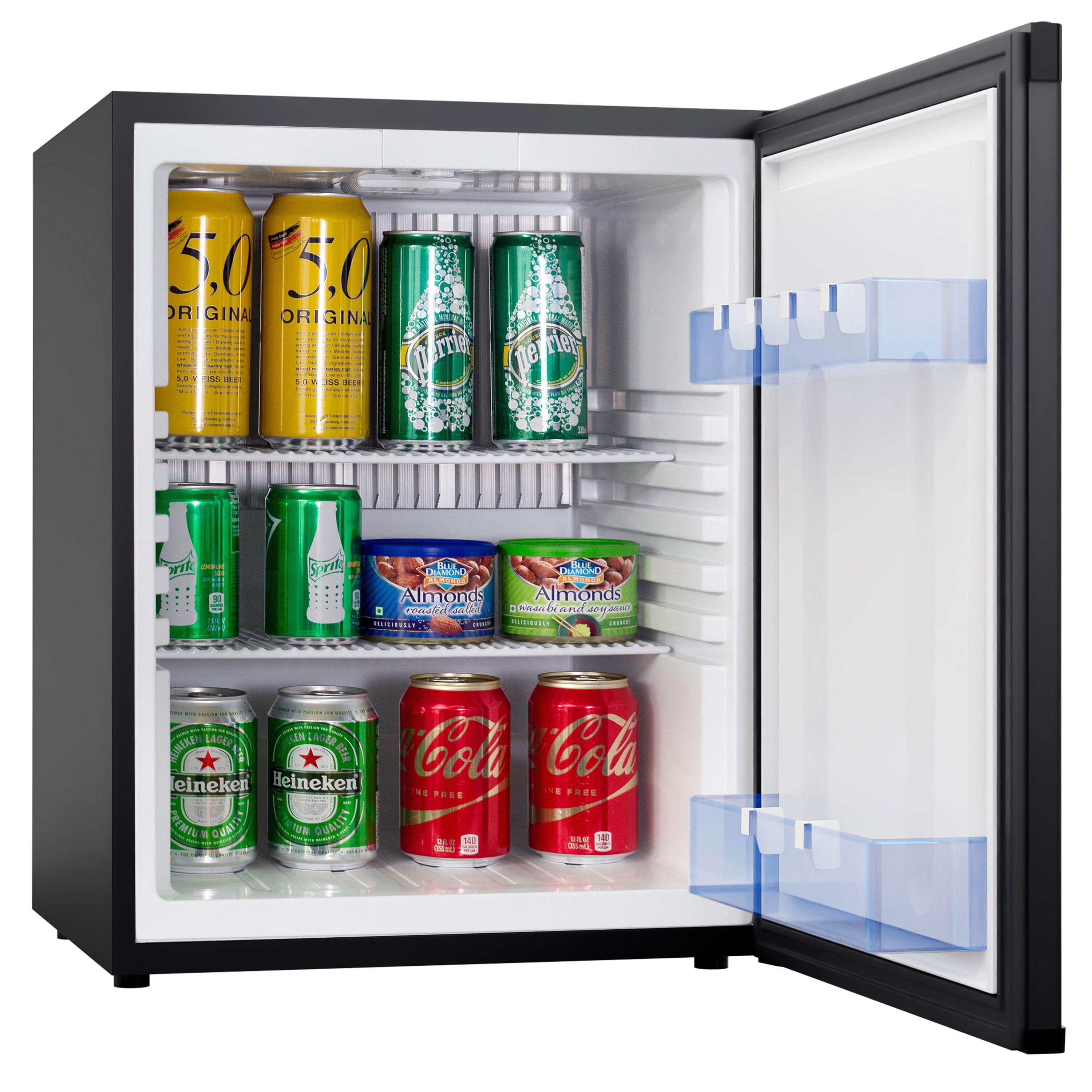 Minibar - 402mm - 34L - avec 1 porte & serrure - Noir - porte réversible - Silencieux