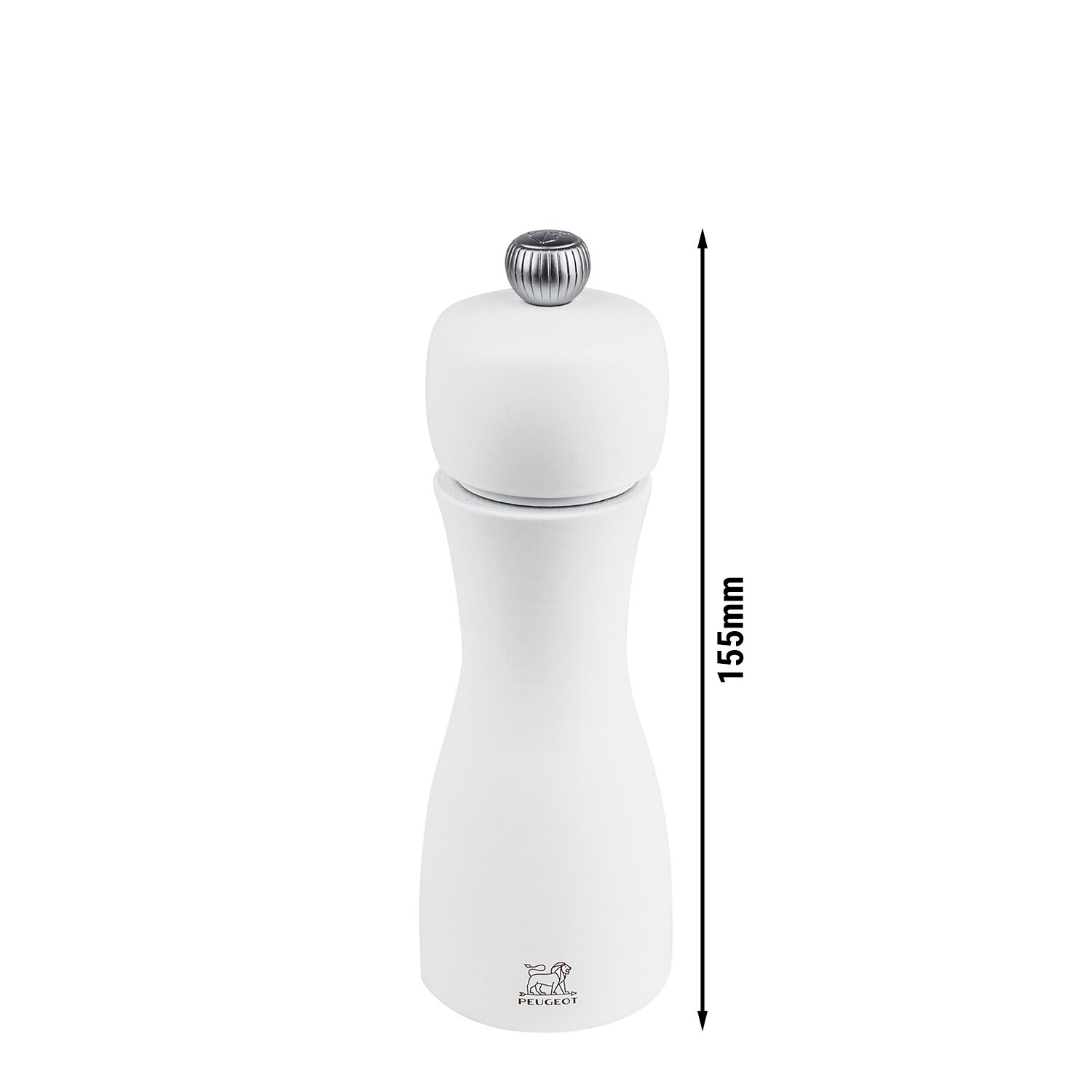 (6 pièces) PEUGEOT | TAHITI - Moulin à sel - Bois - Blanc mat - Hauteur : 150 mm
