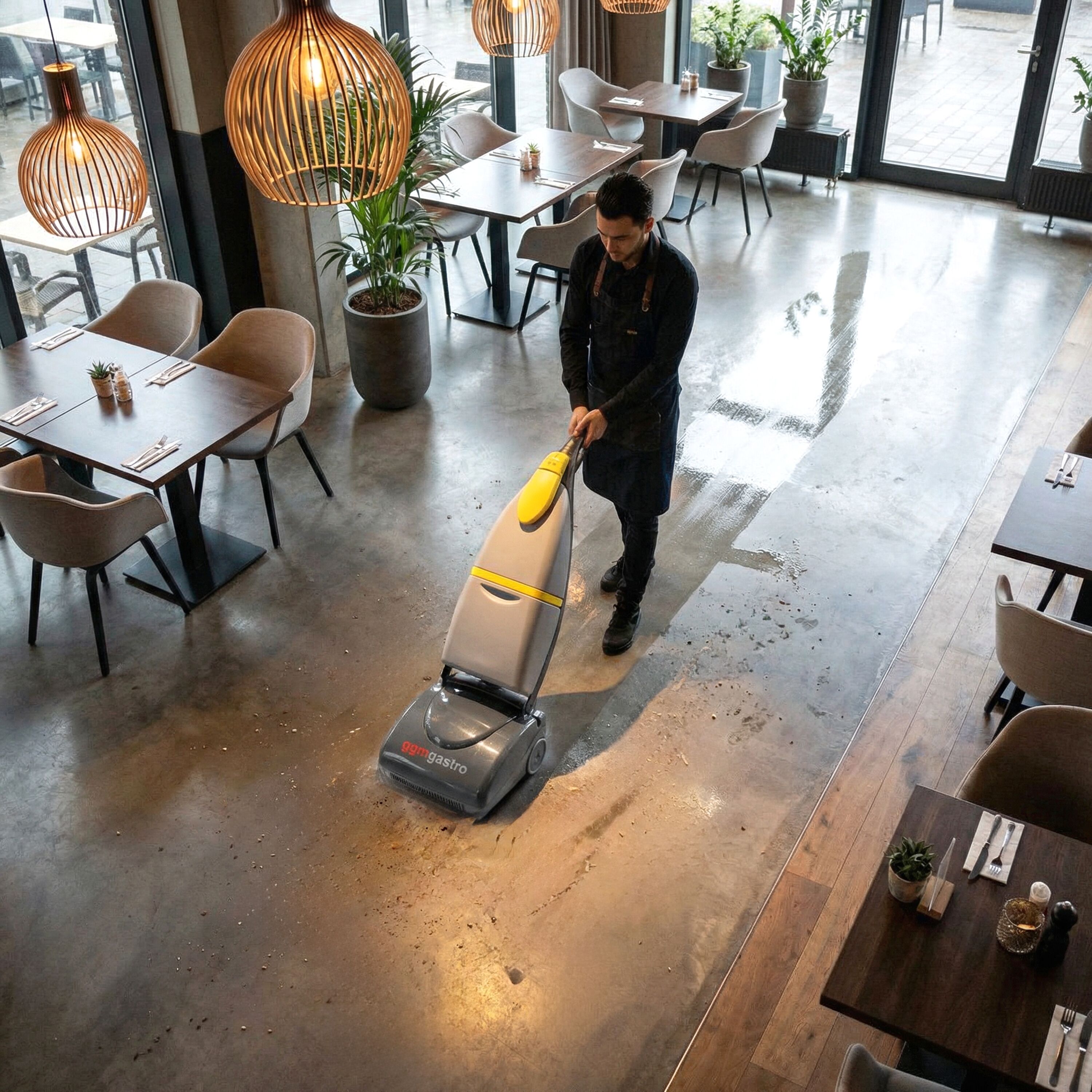 Autolaveuse aspirante – performance de travail 100 m²/h