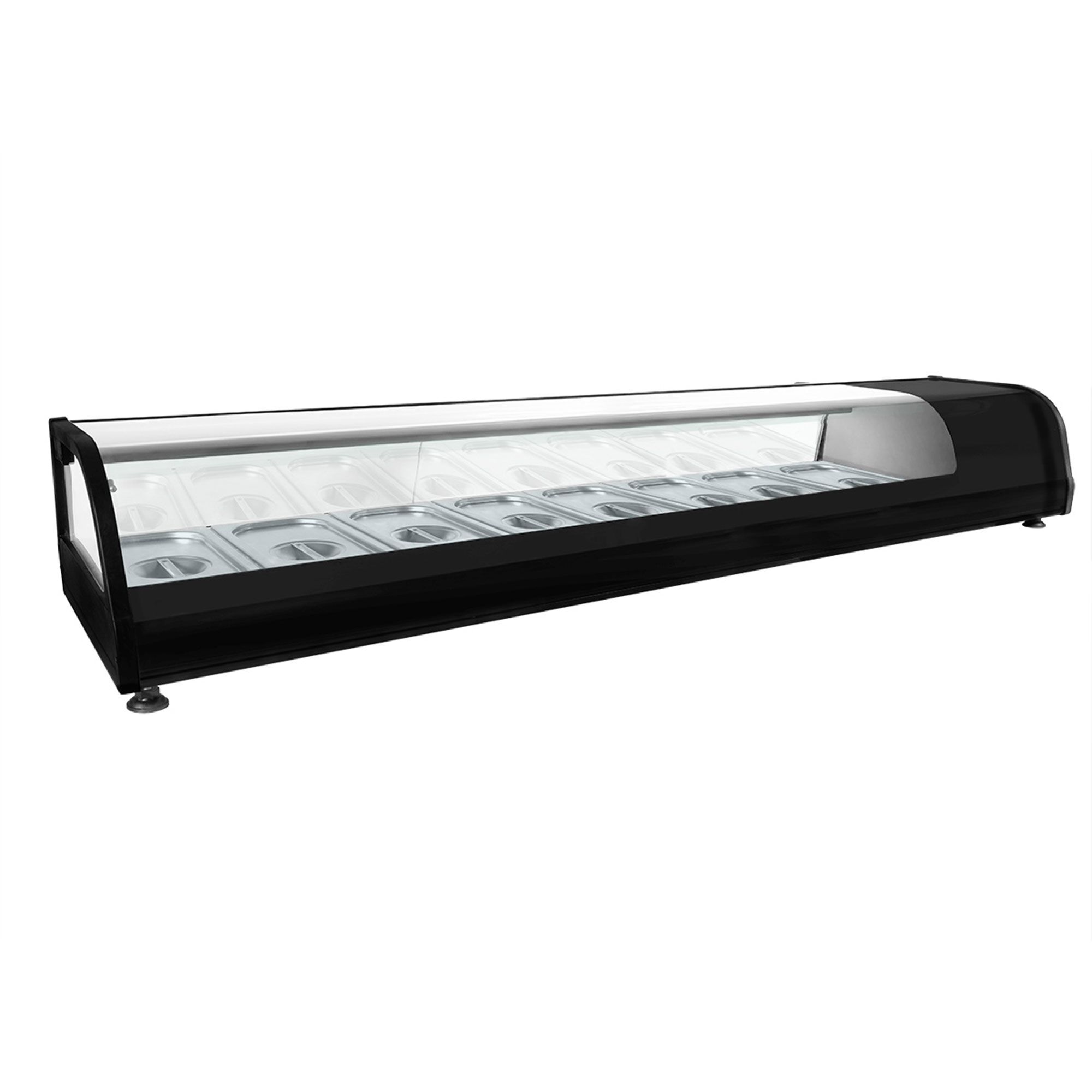 Vitrine à tapas réfrigérée PREMIUM - 1750x400mm - 8x GN 1/3