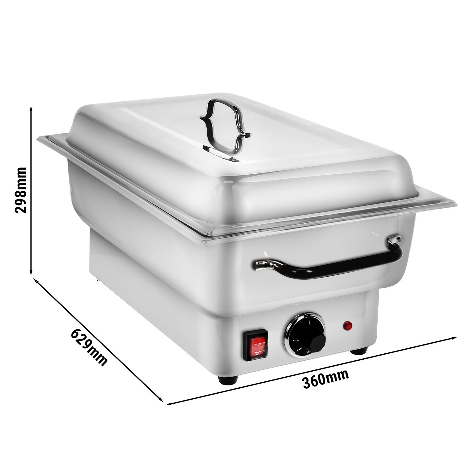 Chafing dish électrique - GN 1/1 - avec couvercle