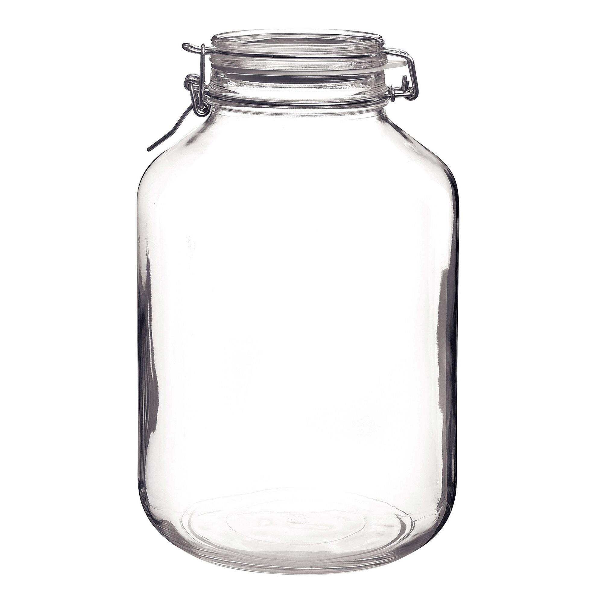 (6 pcs) Bocal hermétique Bormioli Rocco - DUBLIN - 5L - fermeture à étrier