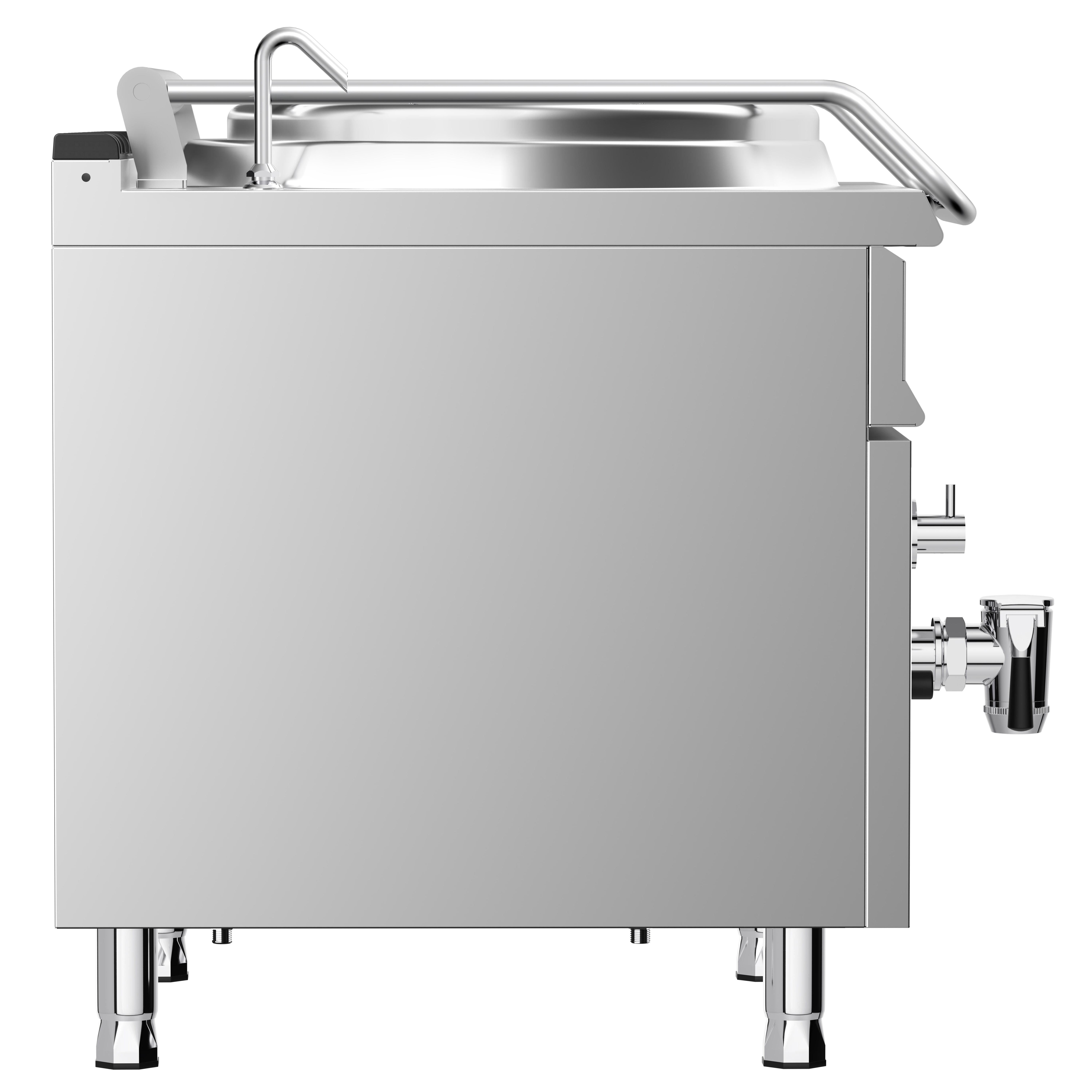 Marmite de Cuisson à Gaz - 150 Litres - 20 kW - Chauffage Indirect - avec Raccordement à l’Eau