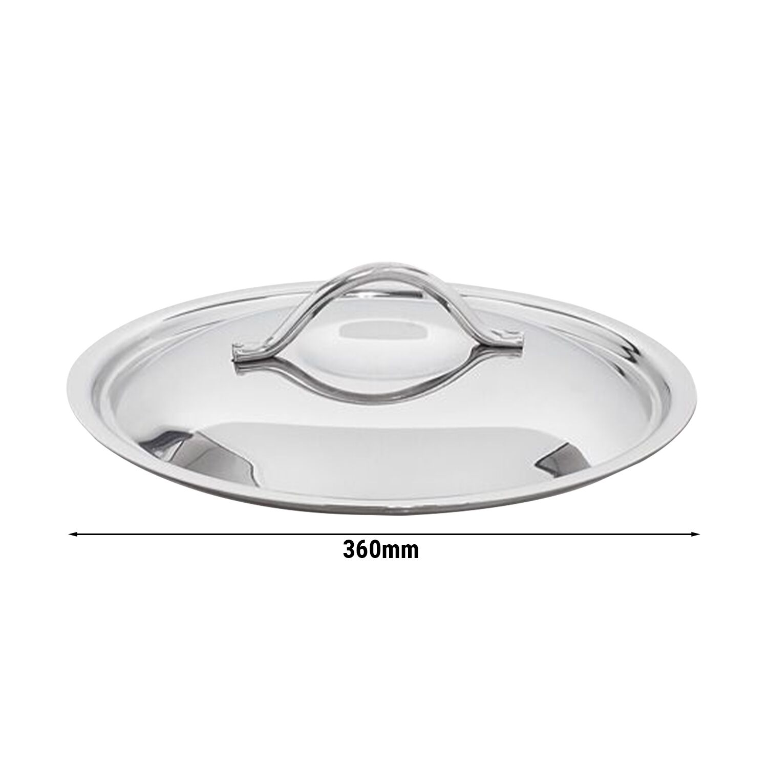 Topfdeckel - Edelstahl - Ø 360mm 