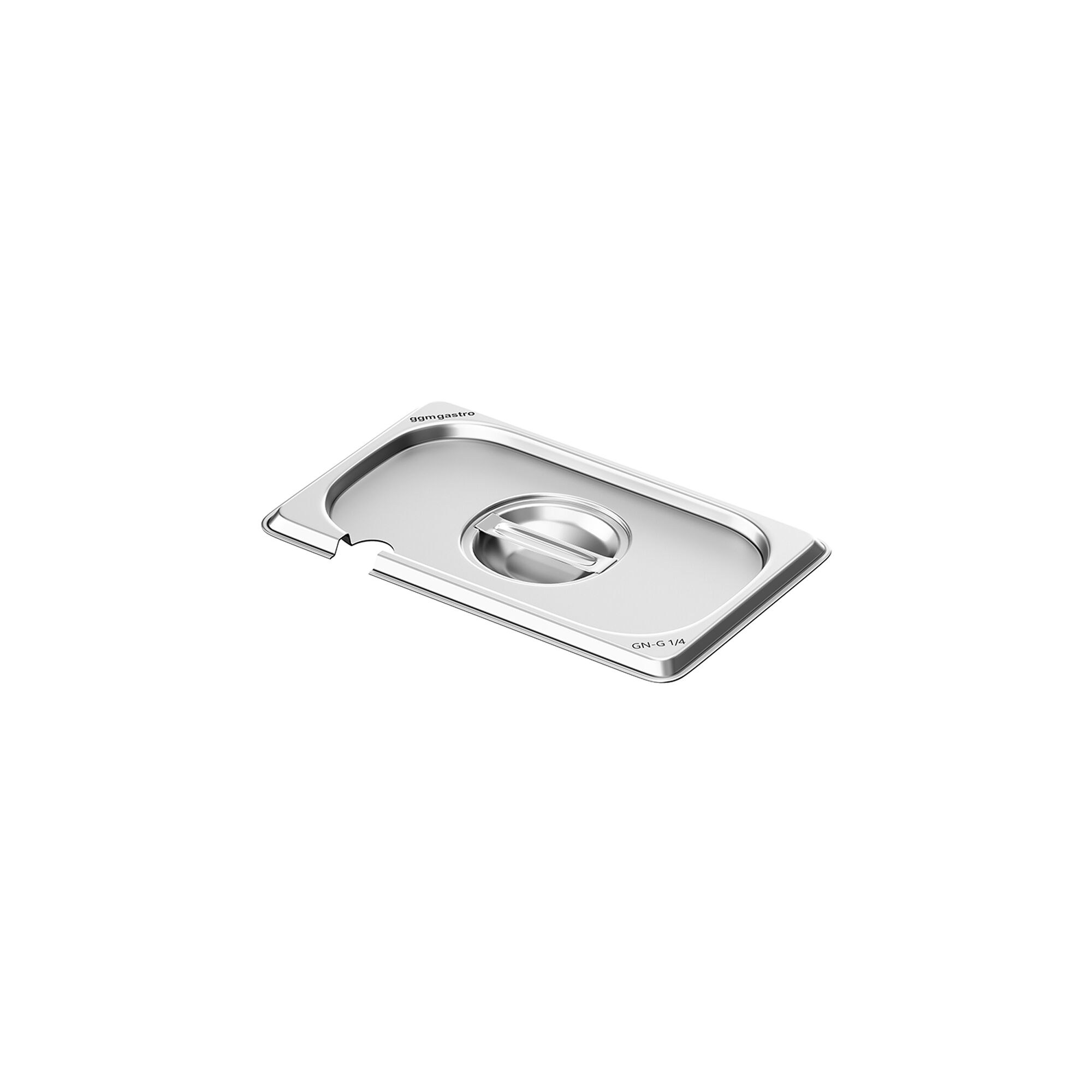 (6 pieces) – Stainless Steel Gastronorm Pan Lid GN 1/1 – with Spoon Cut-Out
